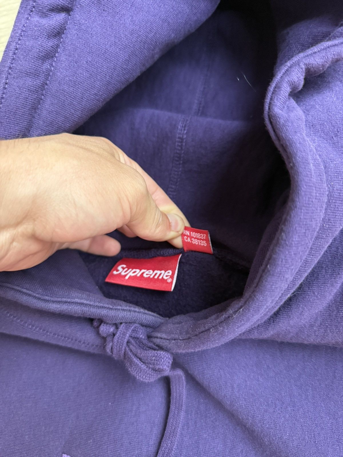 Supreme Supreme Purple Box Logo Hoodie Size US L / EU 52-54 / 3 - 5 Thumbnail