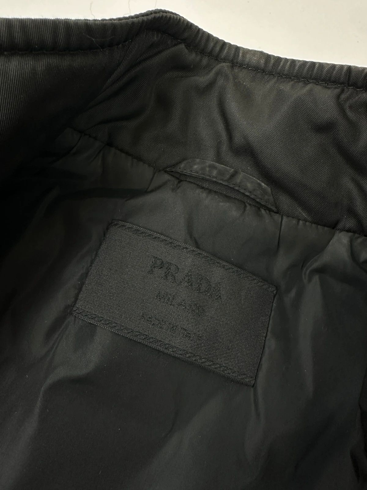Prada Prada Milano Black Nylon & Leather Cargo Pockets Long Jacket Size M / US 6-8 / IT 42-44 - 9 Thumbnail