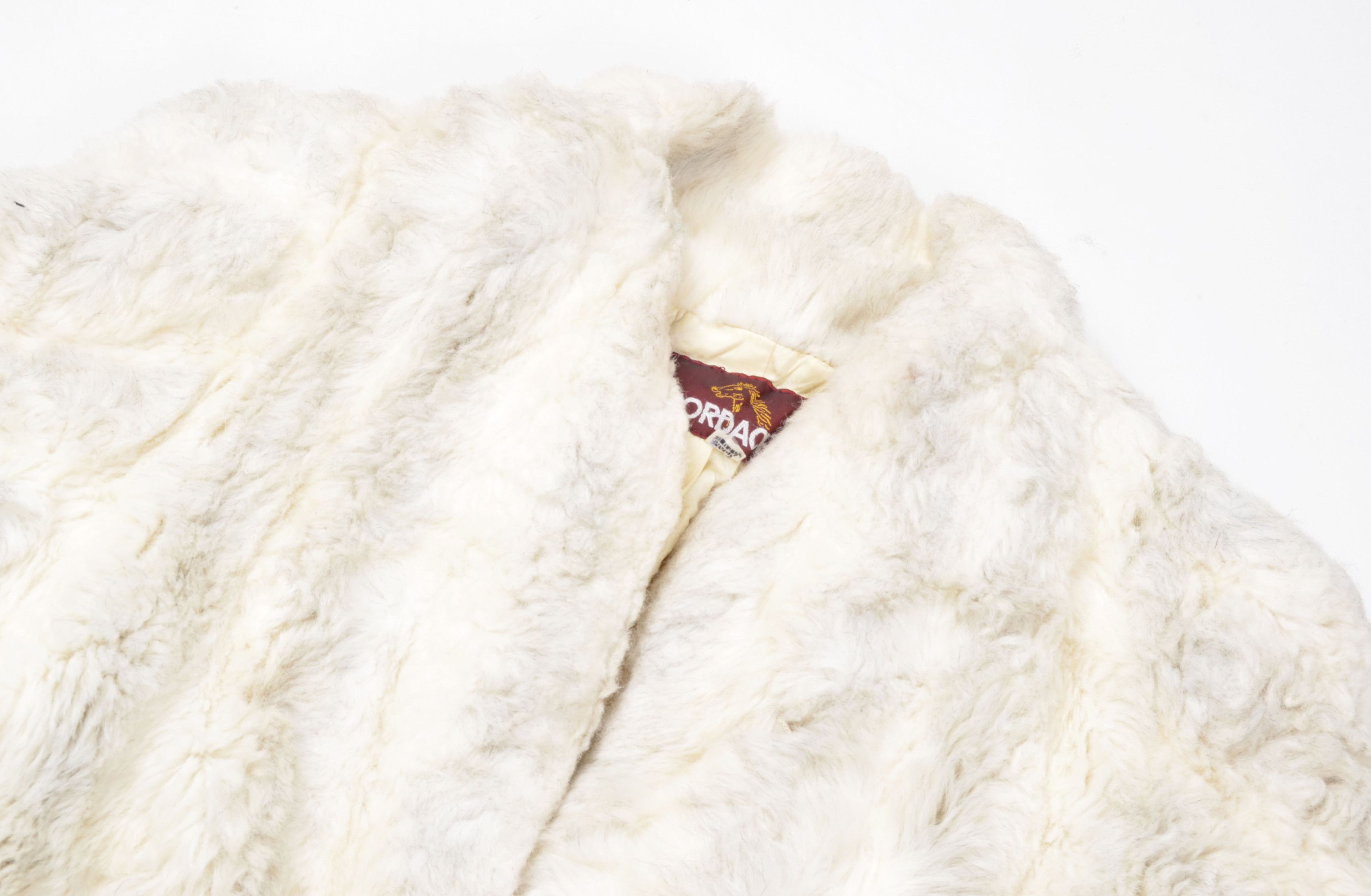 Designer × Vintage Vintage Jordache 90's Glam Mob Wife Milky Faux Fur Coat Size M / US 6-8 / IT 42-44 - 5 Thumbnail