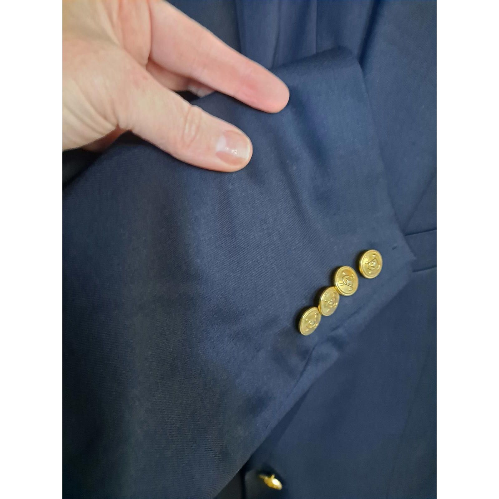 Lauren Ralph Lauren Lauren by Ralph Lauren Dark Blue with Gold Buttons Blazer Si Size 38R - 5 Thumbnail