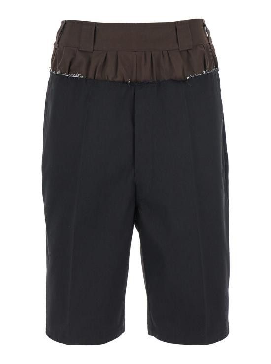 ショートパンツ MAISON MARGIELA Women Shorts  Burmudas S51MU0070MTN075 Blac Anonymity Of The Lining Shorts (S51MU0070-MTN075-BLACK)