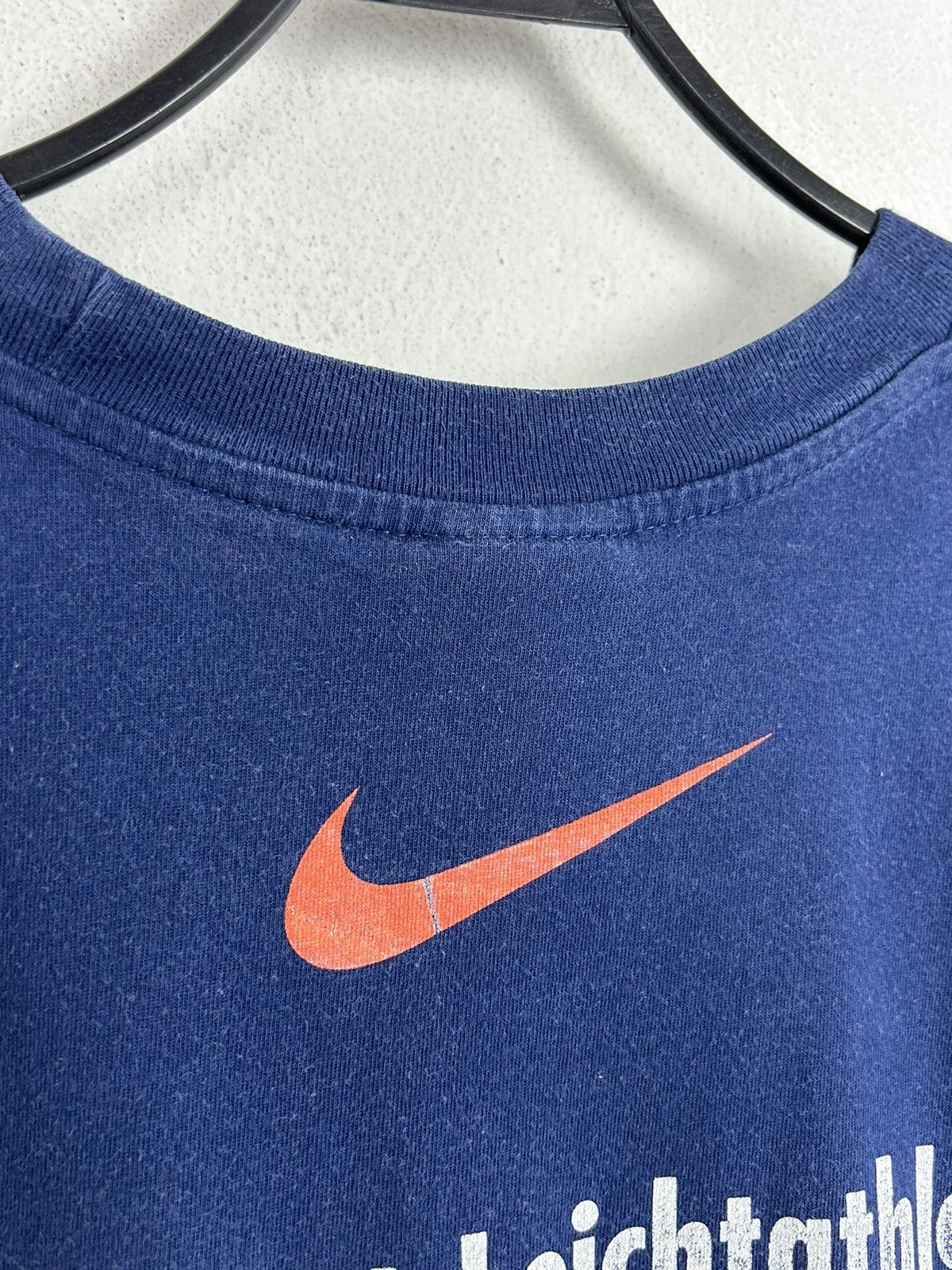 Nike 90s Vintage Nike Center Logo Short Sleeve T-Shirt In Blue Size US XL / EU 56 / 4 - 8 Thumbnail