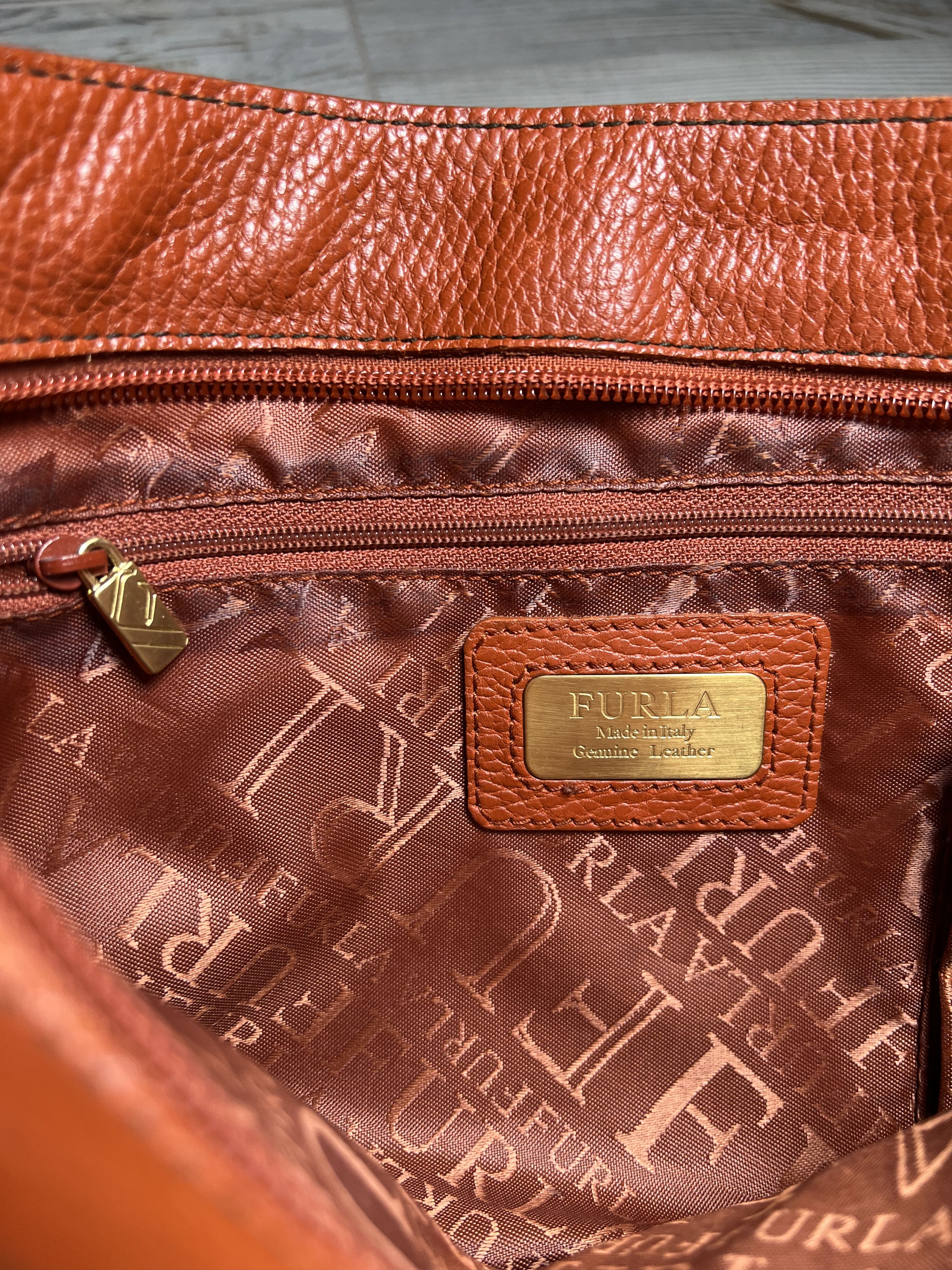 Furla Furla Brown Leather Shoulder Bag Handbag Size ONE SIZE - 19 Thumbnail