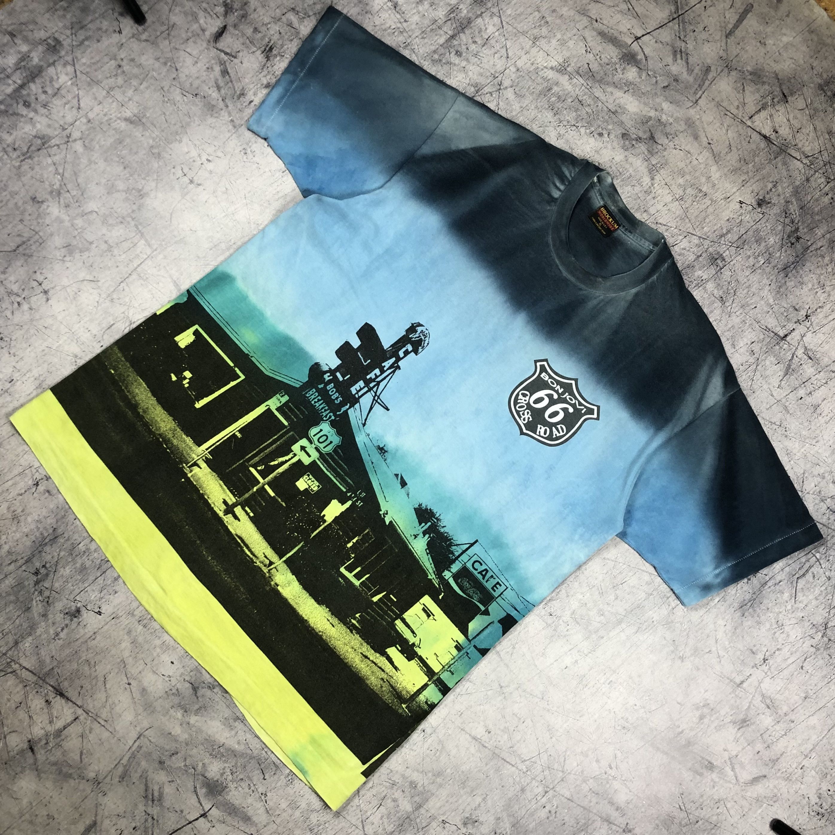 Band Tees 1994 Bon Jovi AOP Cross Road 66 Tee Size US XL / EU 56 / 4 - 2 Thumbnail
