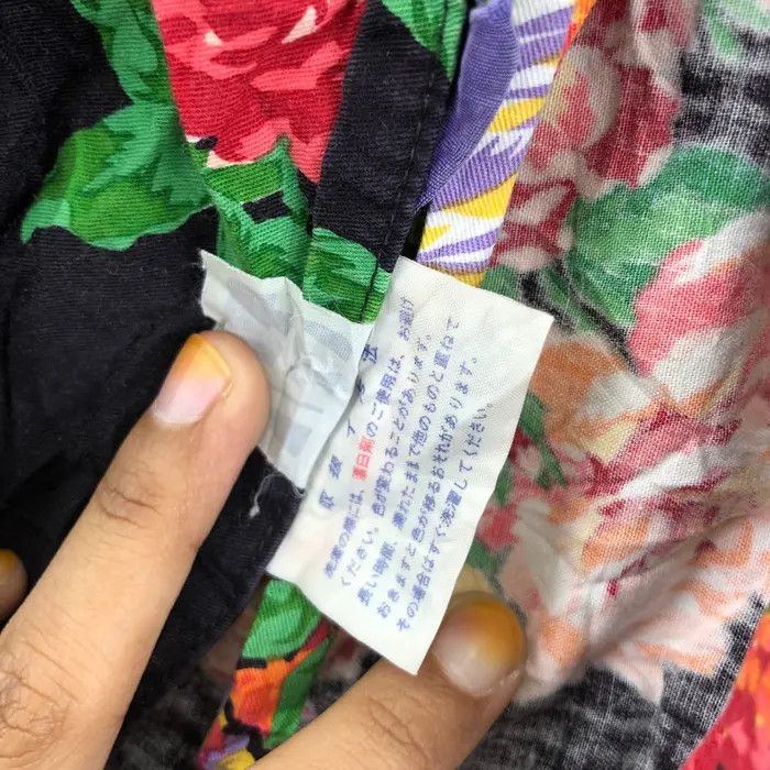 Kenzo Vtg 90’ KENZO PARIS FLORAL All Over Print Apron Kitchen Chef Size ONE SIZE - 7 Thumbnail