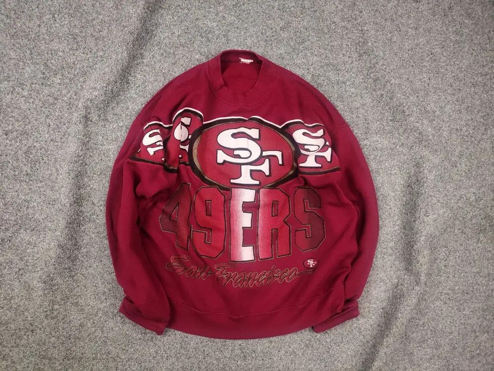 NFL Vintage 90's San Francisco 49ers NFL Big Logo Sweatshirt Size US M / EU 48-50 / 2 - 1 Thumbnail