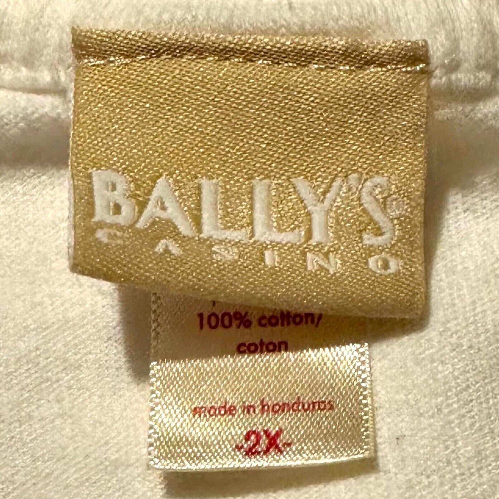 Vintage Bally's Casino Las Vegas T-Shirt White 2XL 100% Cotton GREAT Size XXL / US 16-18 / IT 52-54 - 7 Thumbnail