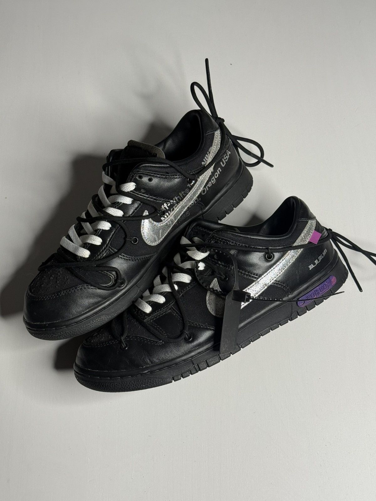 Nike Dunk Low x OW "Lot 50" [9.5] PREOWNED