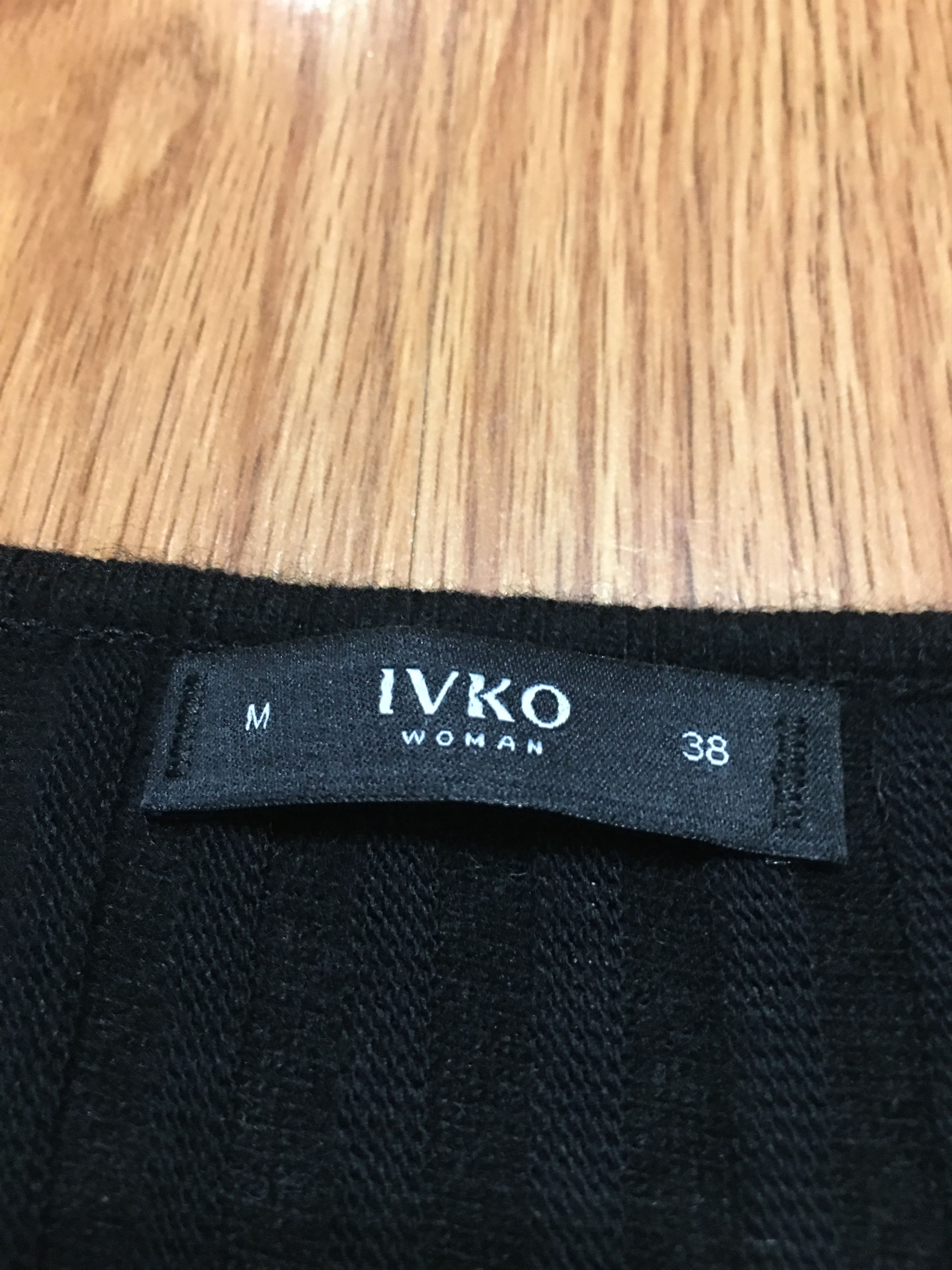 Designer IVKO Black V-neck Long Women Dress Size M Size M / US 6-8 / IT 42-44 - 10 Thumbnail