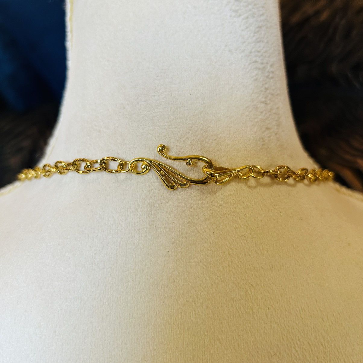 Handmade Handcrafted rutilated quartz glass stone beaded bar necklace Size ONE SIZE - 4 Thumbnail