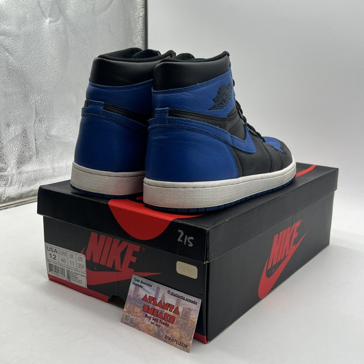 Nike Air Jordan 1 high Royal Size US 12 / EU 45 - 5 Thumbnail