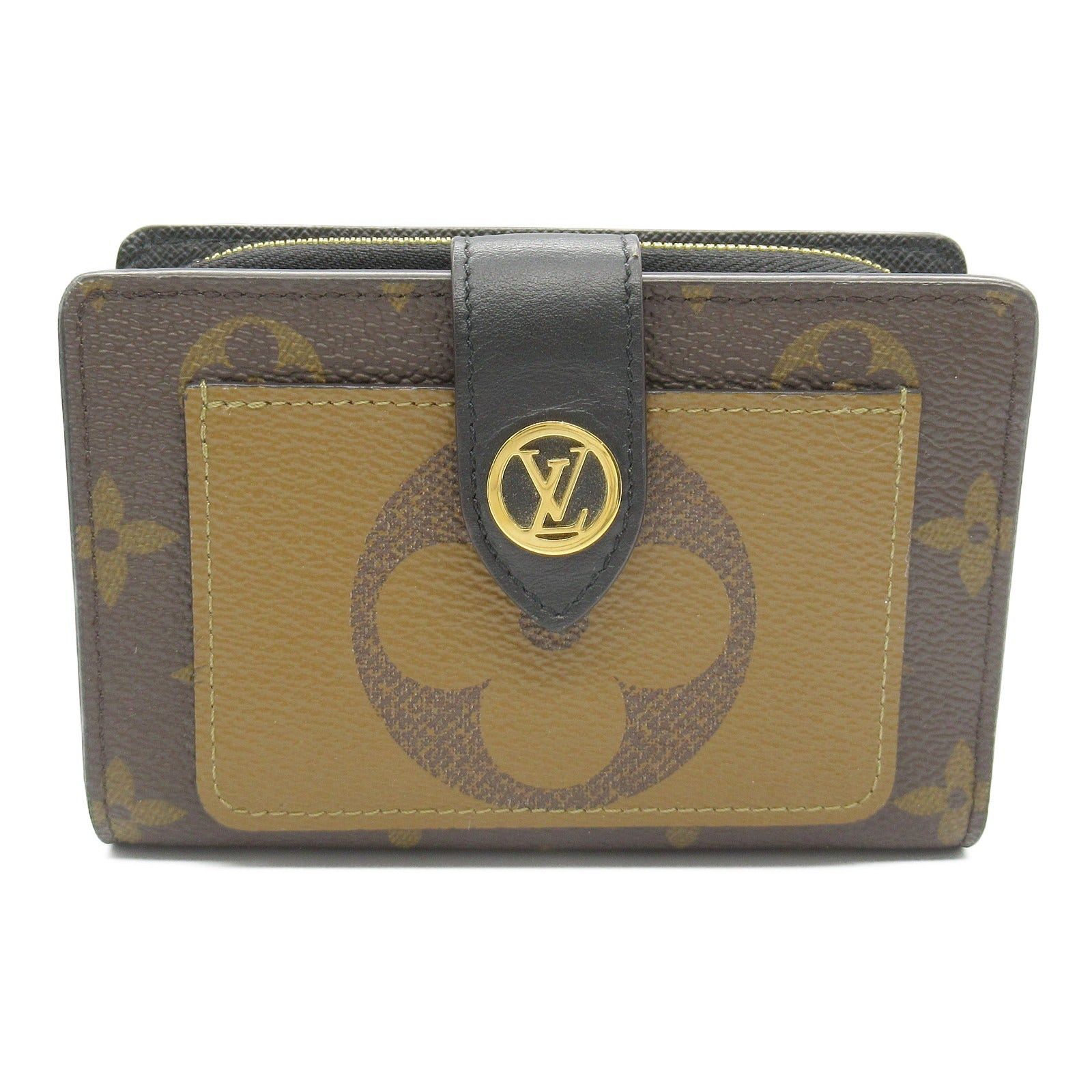 Louis Vuitton Louis Vuitton Juliet Wallet Round Zipper Coated Canvas Monogram Reverse Brown Size ONE SIZE - 1 Thumbnail