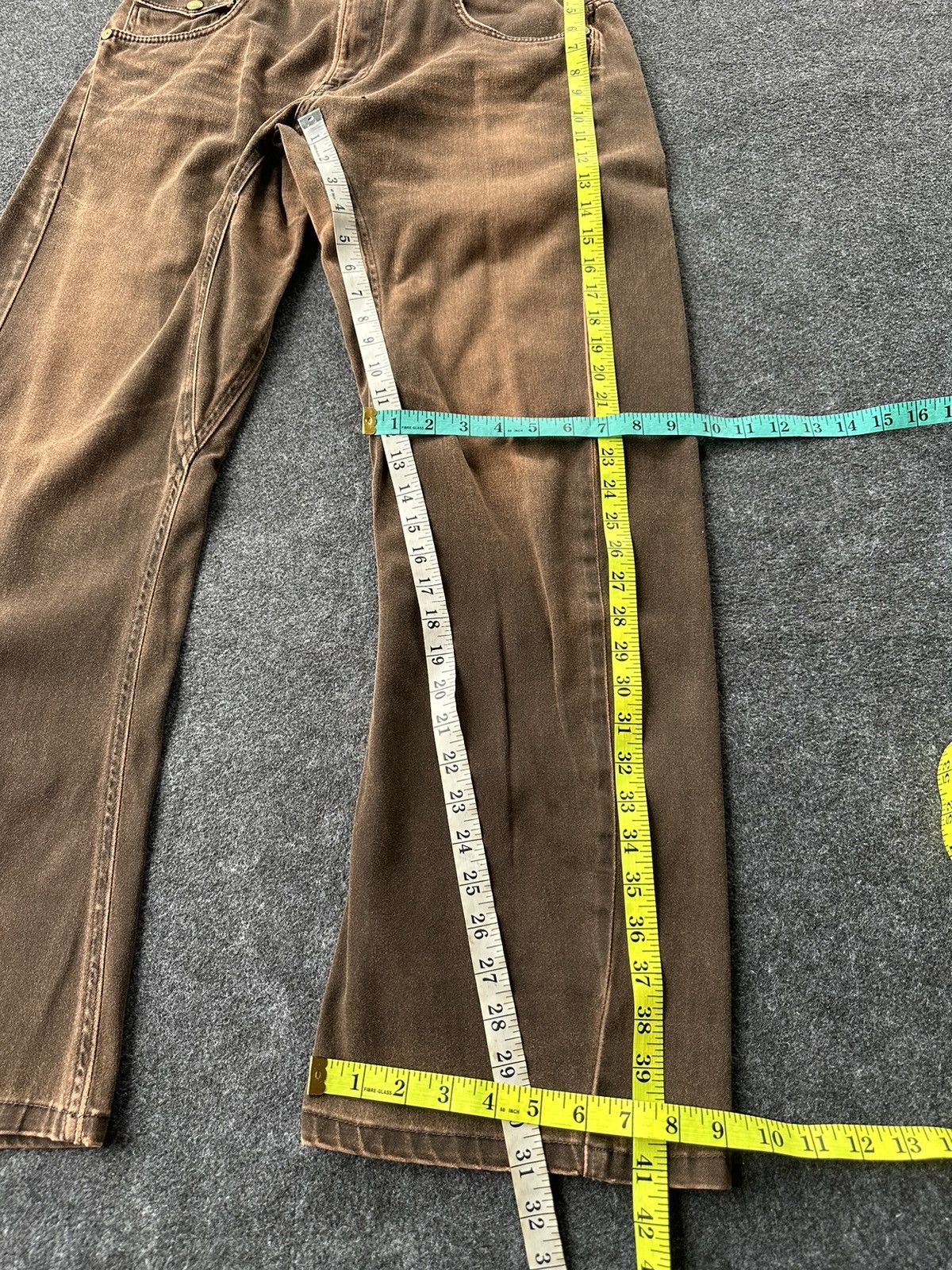 Beauty Beast × If Six Was Nine × Lee Vintage Lee Wide Leg Tapered Nice Faded Colour D254 Size US 32 / EU 48 - 17 Thumbnail