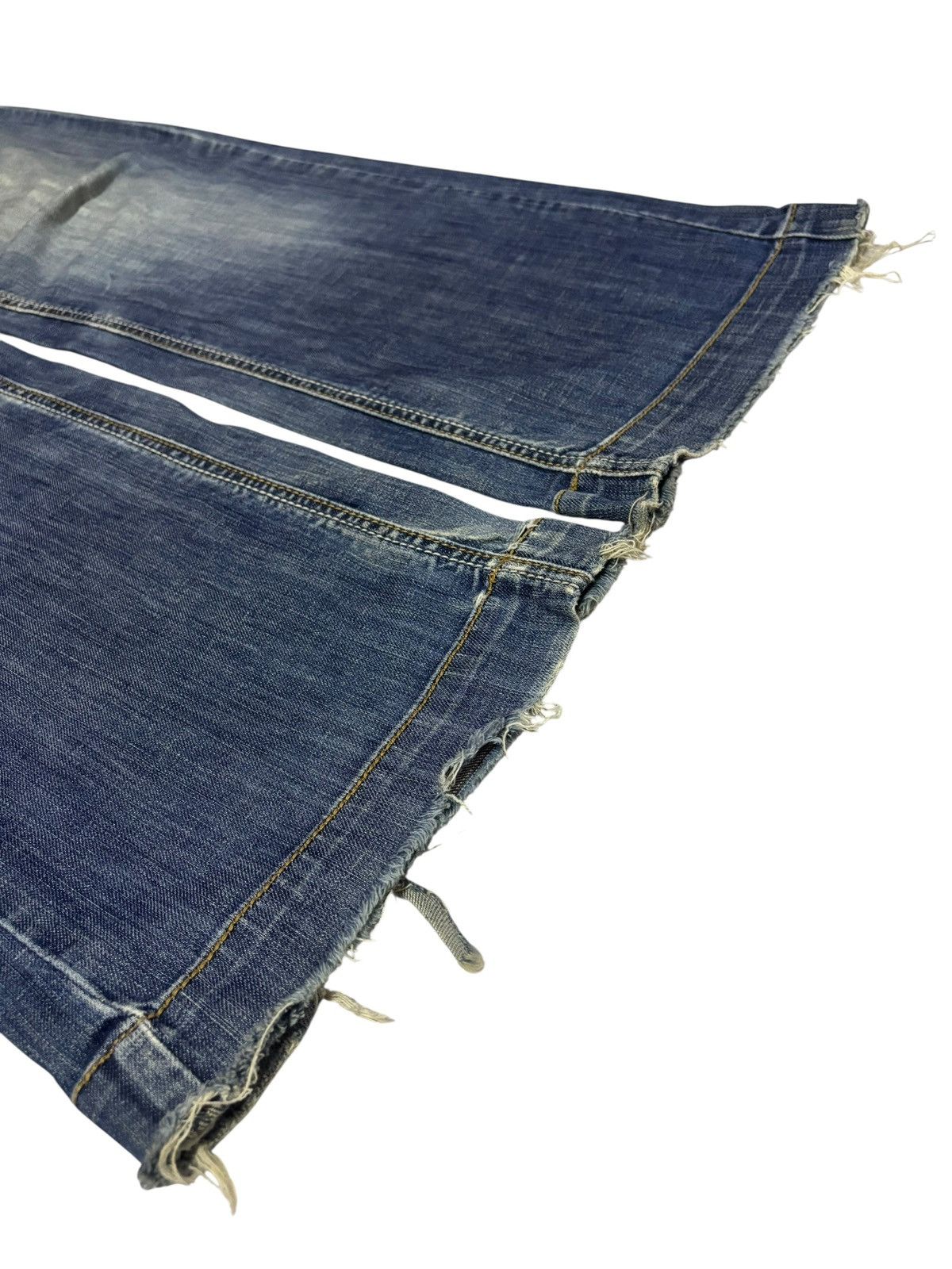 Japanese Brand Vtg CGM Japan Grunge Bootcut Distressed Jeans Size US 28 / EU 44 - 3 Thumbnail