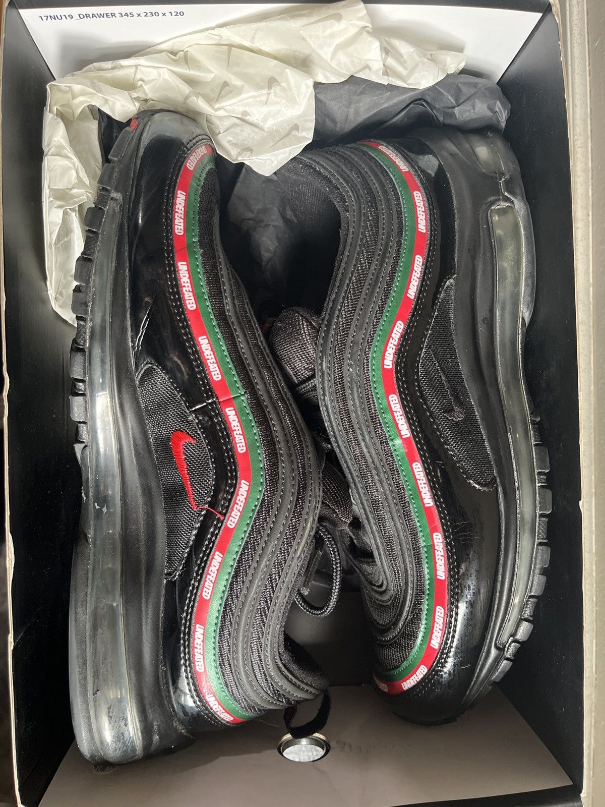 Nike × Undefeated Nik Air Max 97 OG x Undefeated Size US 11.5 / EU 44-45 - 1 Thumbnail