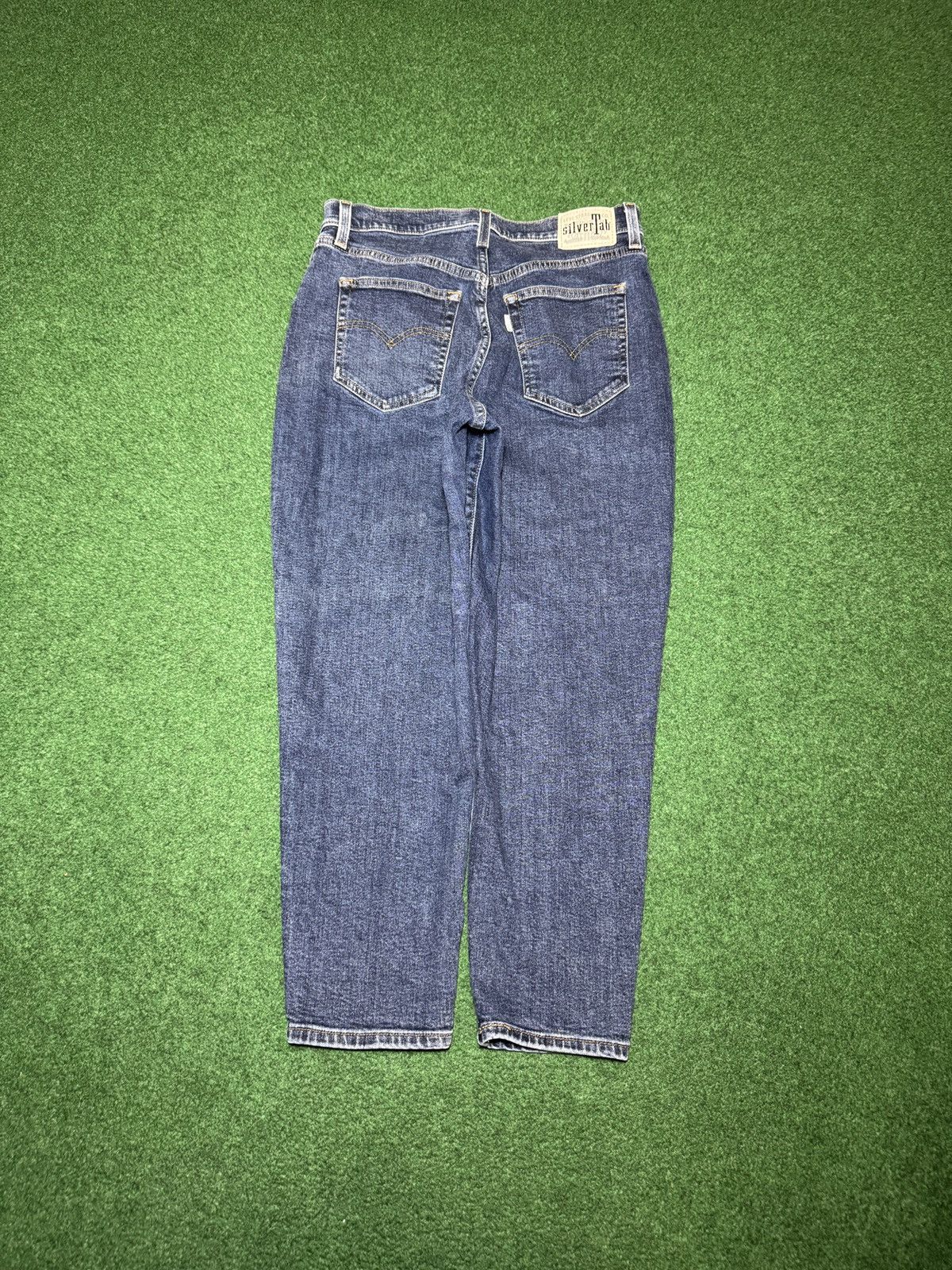 Levi's Levis Silvertab Mom Jeans 32x27 Dark Wash Denim Jeans Size 32" / US 10 / IT 46 - 1 Thumbnail
