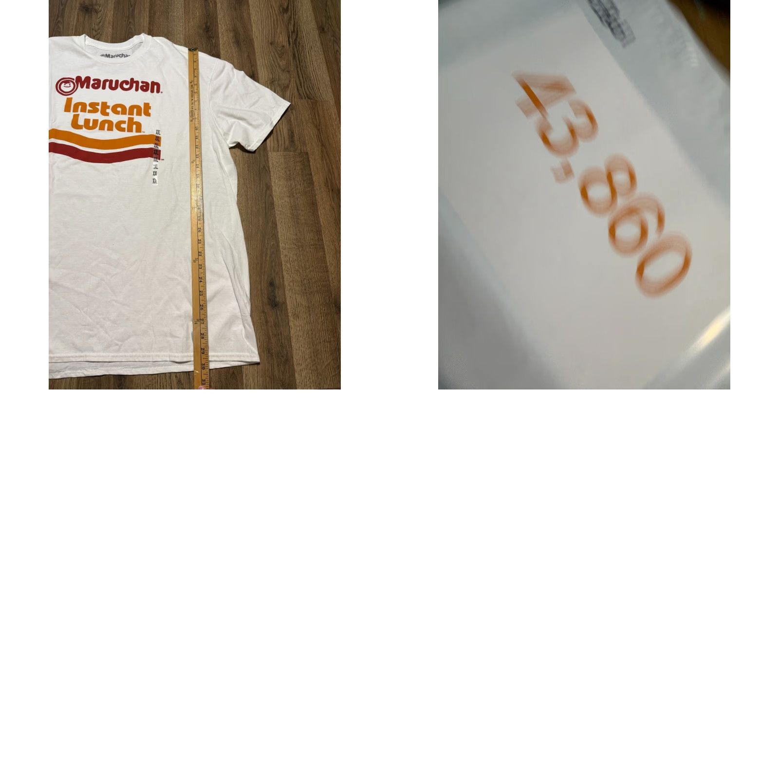 Vintage Maruchan Shirts Men's 2X White Short Sleeve Crew Neck Graphic Print T-Shirt Size US XXL / EU 58 / 5 - 8 Thumbnail