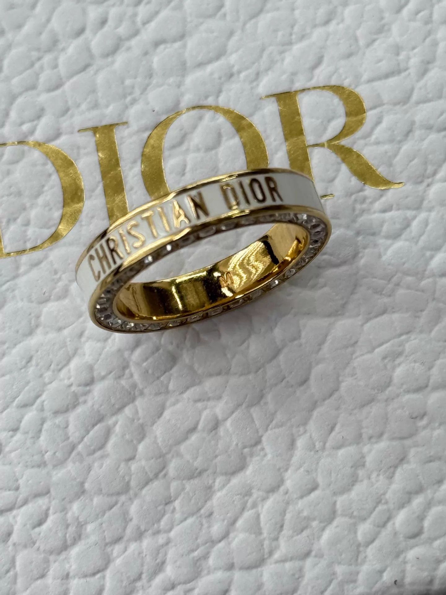Dior Dior white enamel ring size 52 new with box Size ONE SIZE - 4 Thumbnail