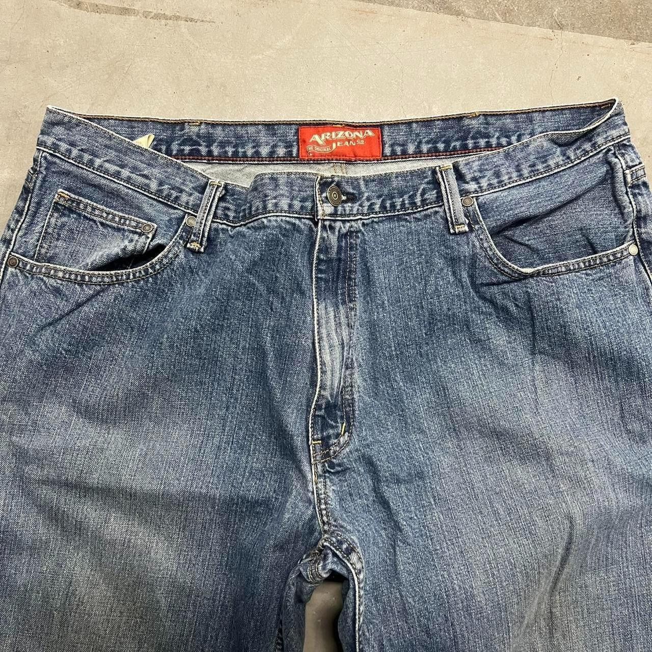 Vintage Crazy Vintage Y2K/2000s Super Baggy WideLeg Medium Blue Wash Denim Jeans! Size US 40 / EU 56 - 4 Thumbnail