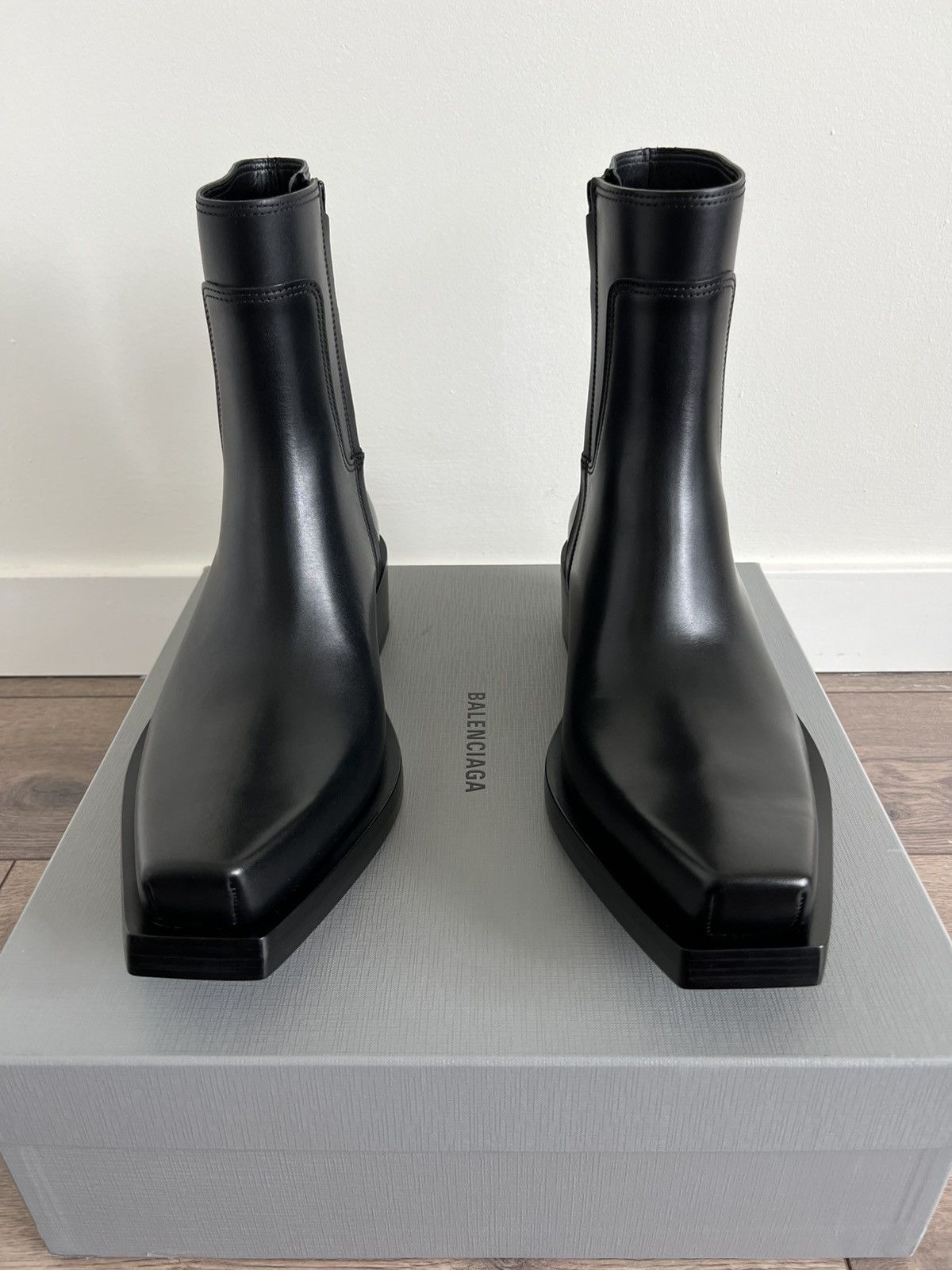 Balenciaga Balenciaga Santiago Boot Black Calfskin 43 Size US 10 / EU 43 - 2 Thumbnail