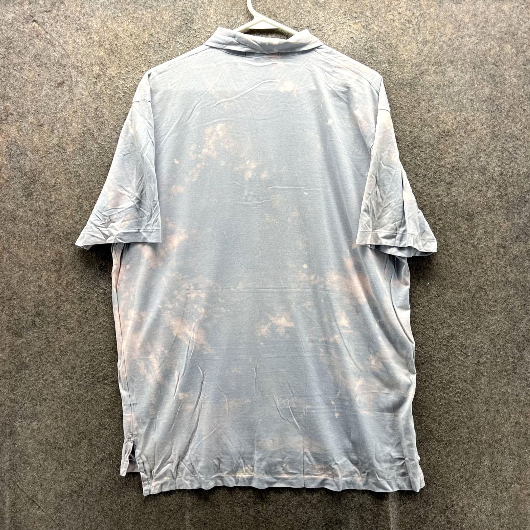 Polo Ralph Lauren VINTAGE Polo Ralph Lauren Polo Shirt Mens L Blue Bleach Dye Short Sleeve Size US L / EU 52-54 / 3 - 6 Thumbnail