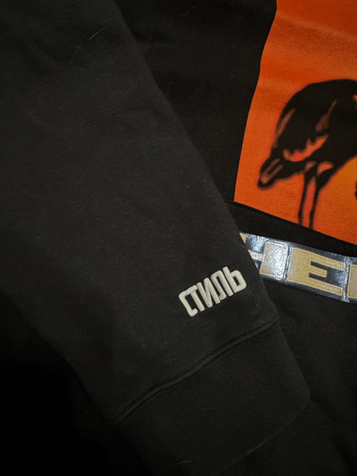 Heron Preston Heron Preston Crane Hoodie Black Orange Logo XL Faded Size US XL / EU 56 / 4 - 15 Thumbnail