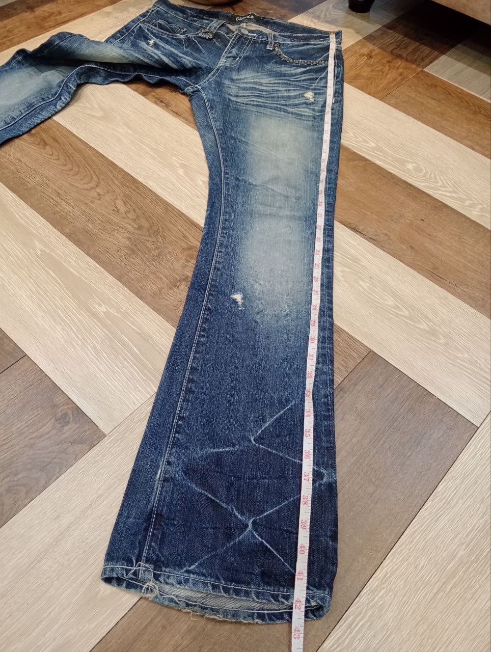 Japanese Brand JAPANESE CAVARIA STUDDED FLARED DISTRESSED JEANS - SIZE 44 Size US 32 / EU 48 - 15 Thumbnail
