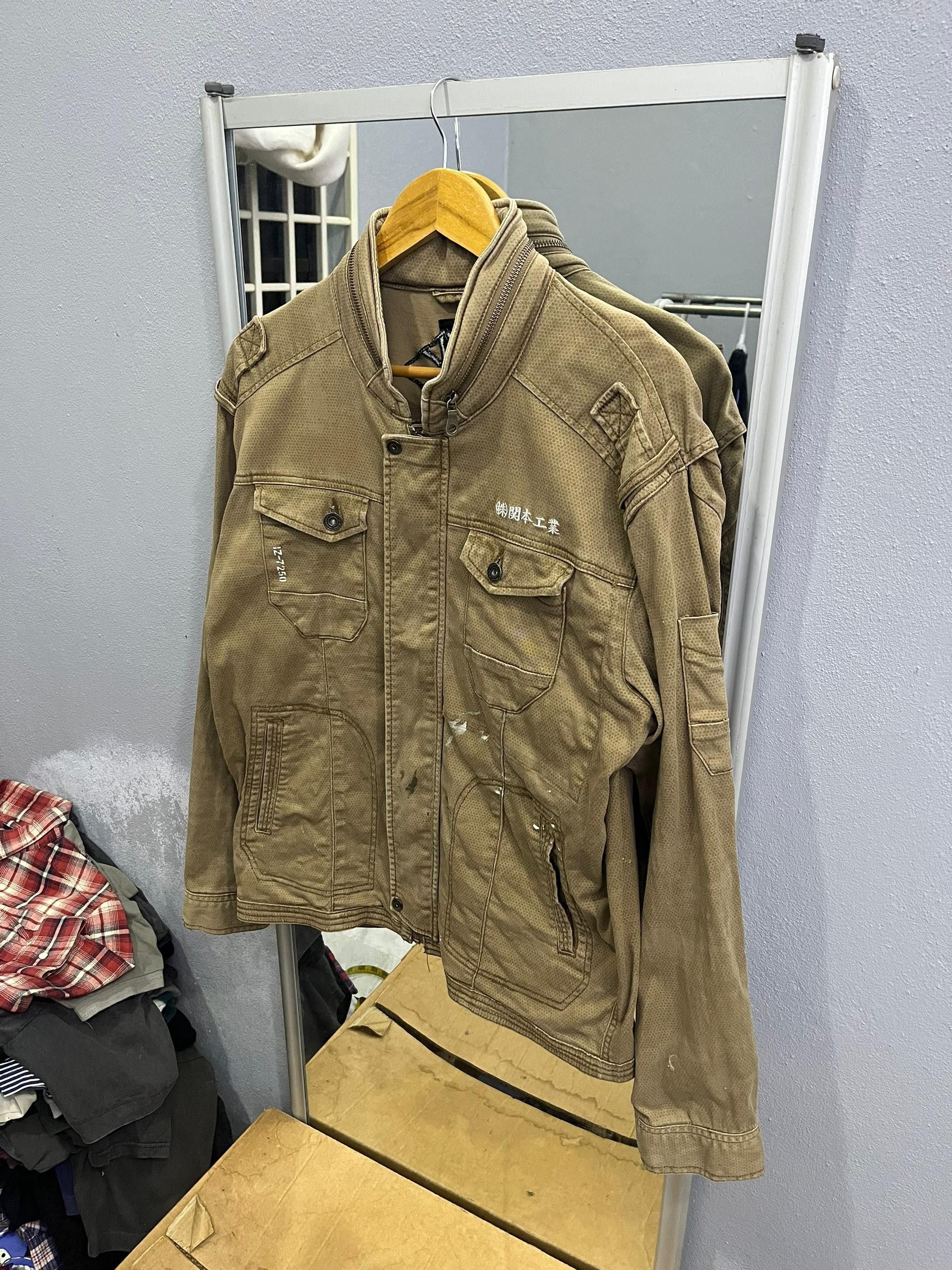 Japanese Brand I’Z Frontier Japanese Workwear Jacket w/ Hidden Hood Size US L / EU 52-54 / 3 - 2 Thumbnail