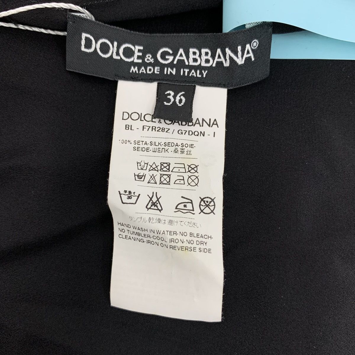 Dolce & Gabbana Dolce & Gabbana Embroidered Silk Short Sleeve T-Shirt K26WX Size S / US 4 / IT 40 - 5 Thumbnail