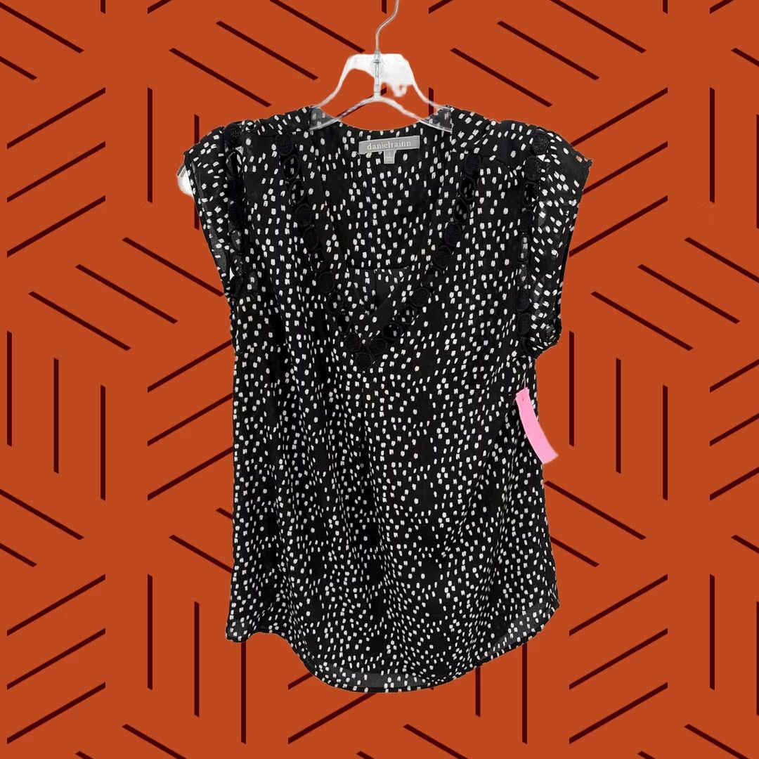 Vintage Daniel Rainn Black Blouse Size Small Size S / US 4 / IT 40 - 1 Thumbnail