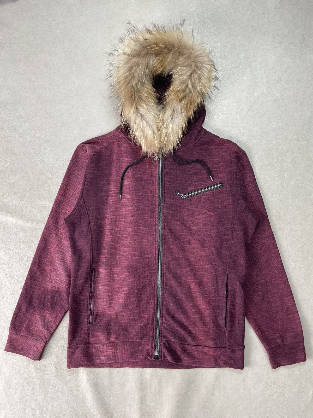 Le Grande Bleu (L.G.B.) Japanese Distressed Faux fur zip hoodie Lgb ifsix kmri style Size US L / EU 52-54 / 3 - 1 Thumbnail