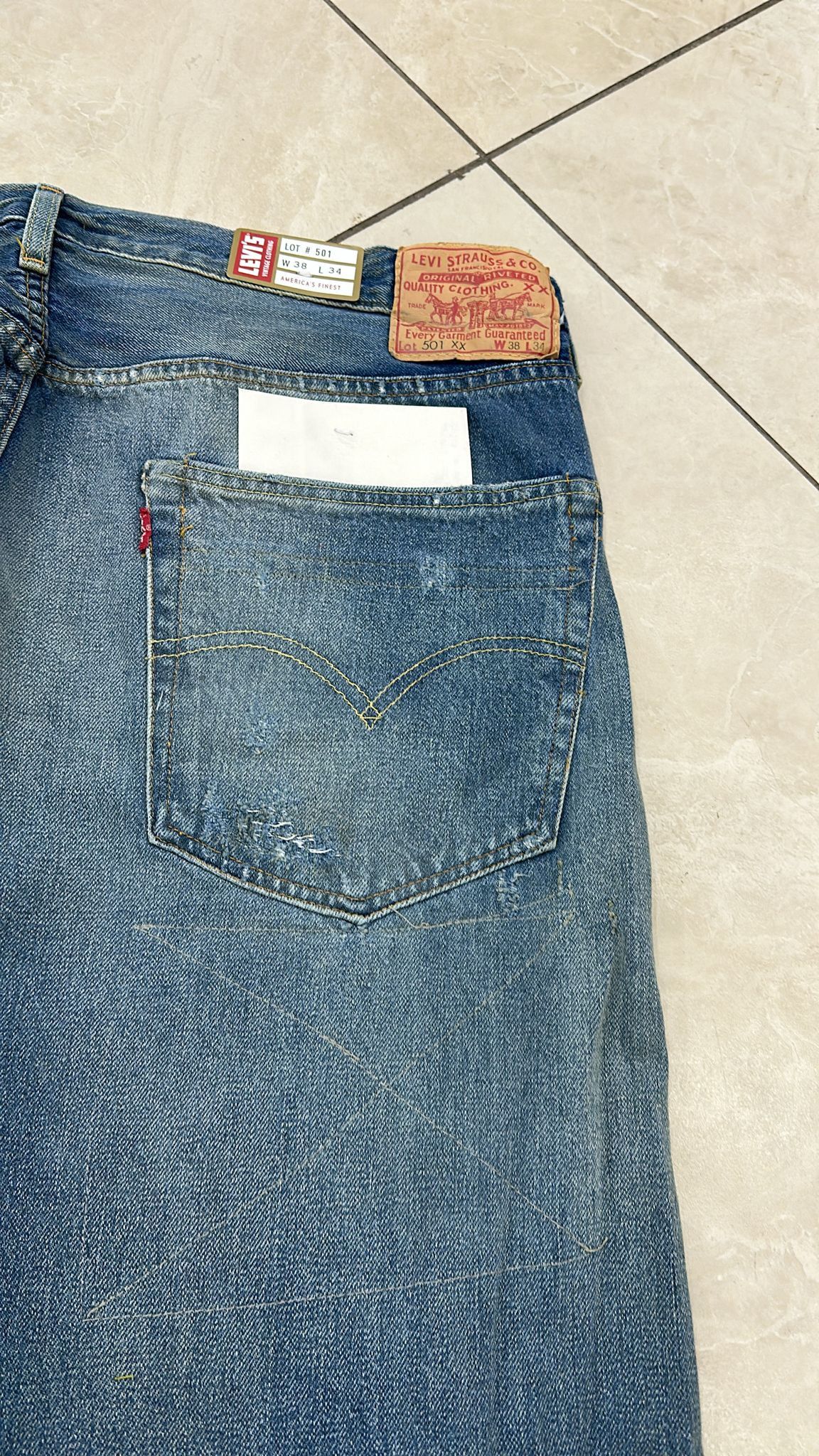 Levi's Vintage Clothing LVC Levi's Vintage Clothing 1955 501XX BigE Selvedge Jeans Size US 38 / EU 54 - 11 Thumbnail