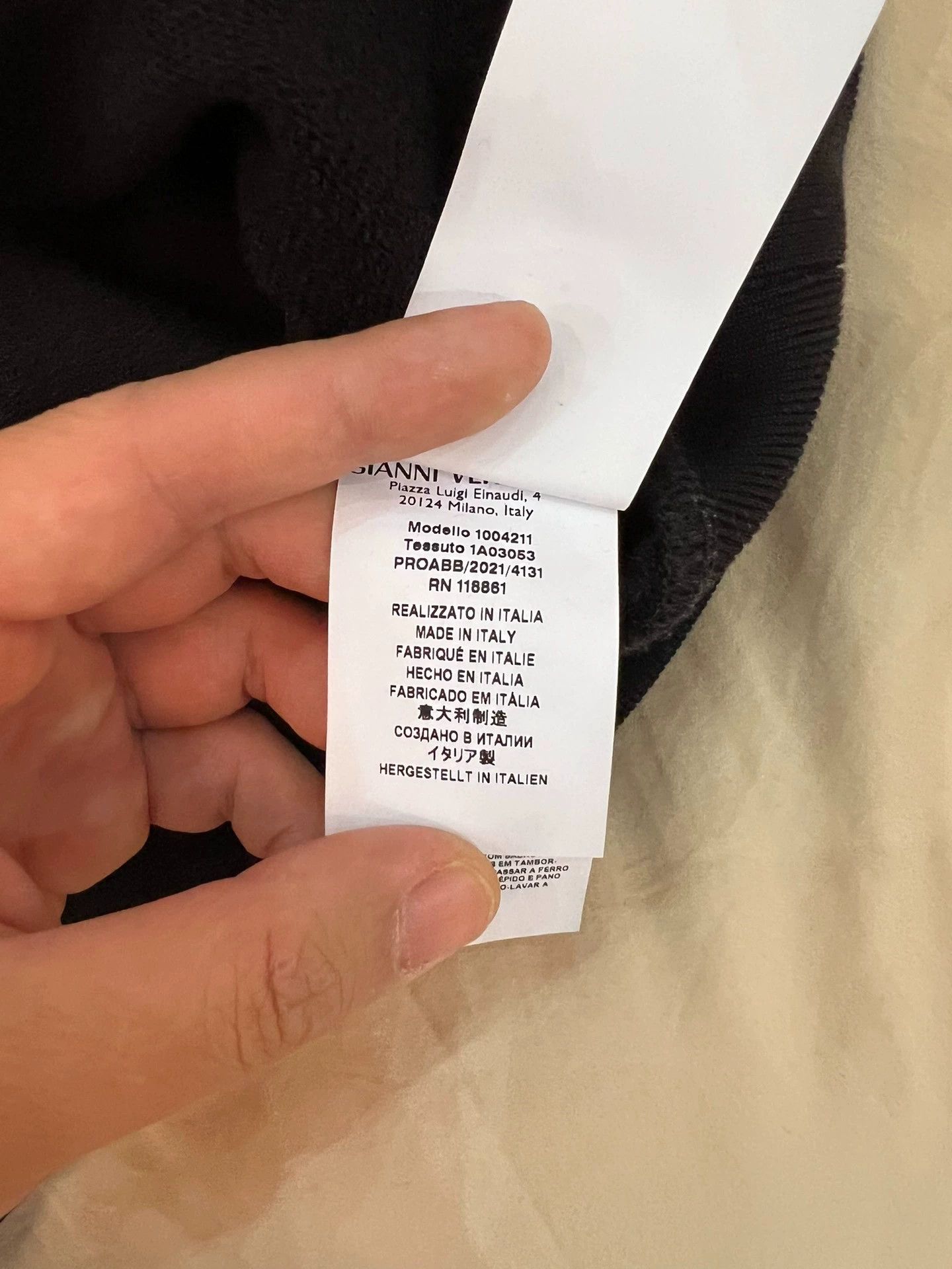 Versace Versace Hoodie L 99N Front Logo Sequin Embroidery Size US L / EU 52-54 / 3 - 4 Thumbnail