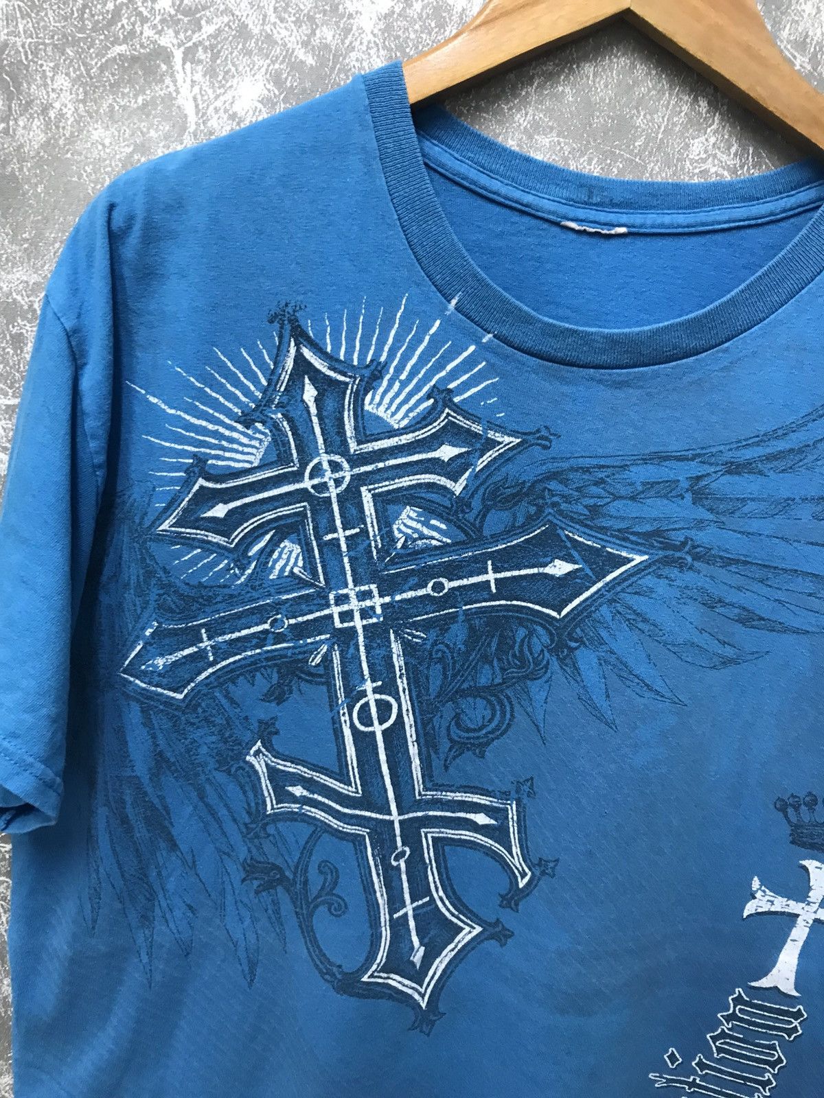 Affliction Affliction Salvation Cross Y2K Graphic Tee Size US L / EU 52-54 / 3 - 2 Thumbnail