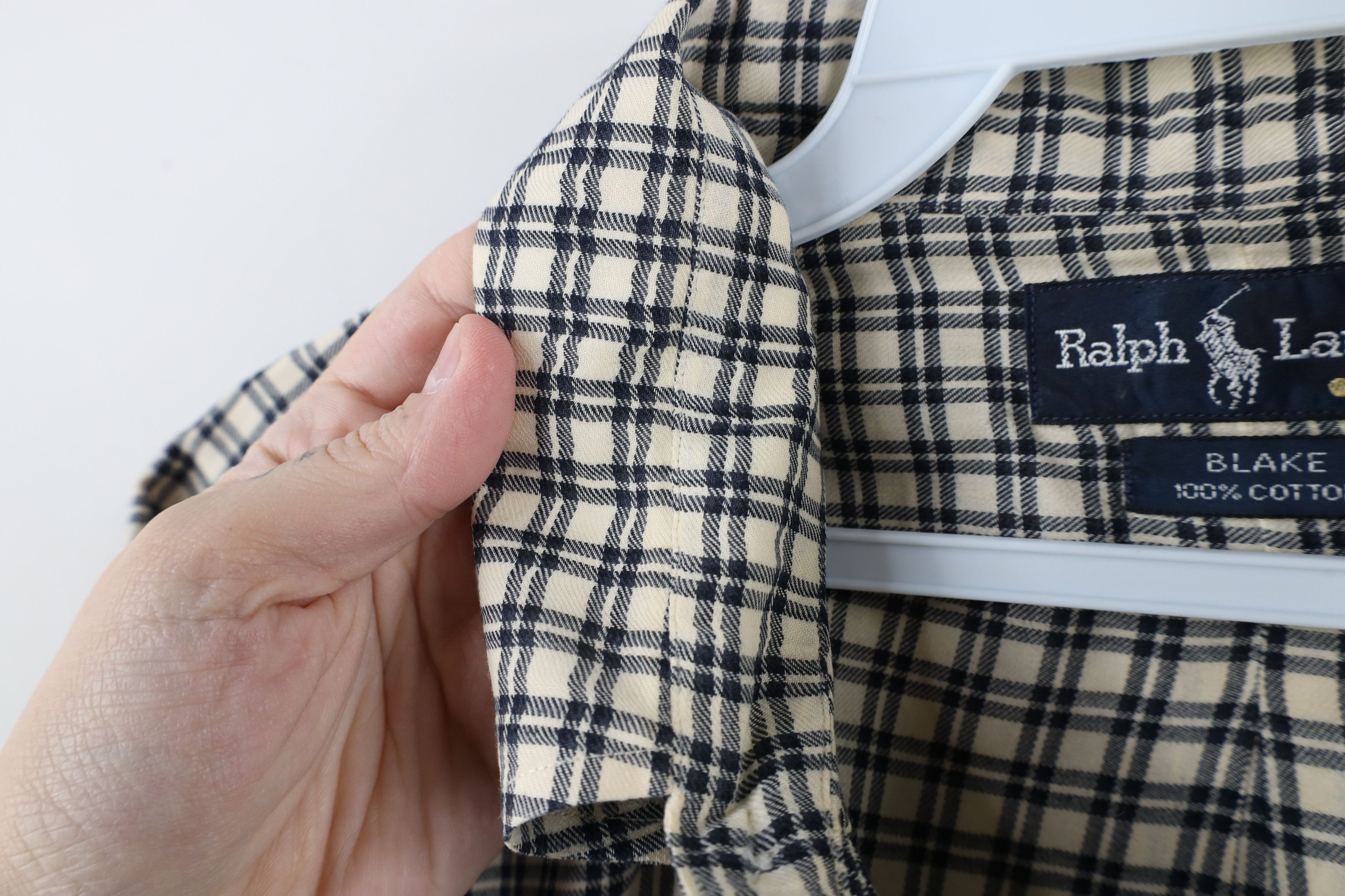 Ralph Lauren × Vintage Vintage 90s Ralph Lauren Flannel Collared Button Down Shirt Size US XL / EU 56 / 4 - 8 Thumbnail