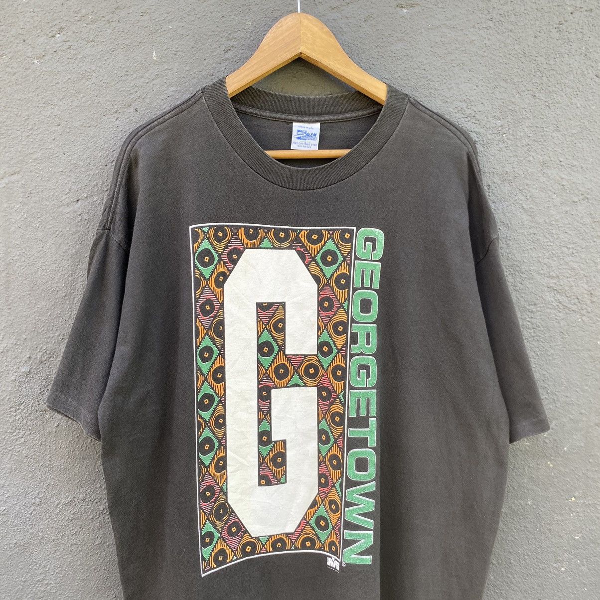 Salem Sportswear Thrashed Faded Vintage 90s Georgetown ERD GRUNGE HOLY GRAIL Size US XL / EU 56 / 4 - 2 Thumbnail