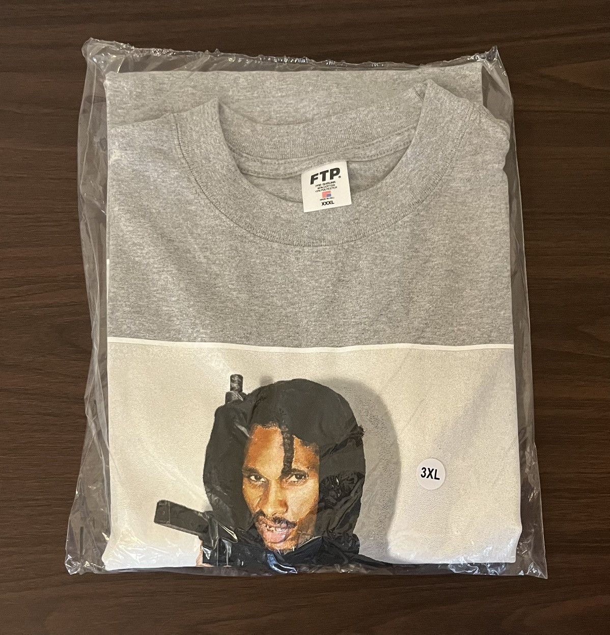 FTP Black Kray Photo Tee Heather Gray Size 3XL IN HAND