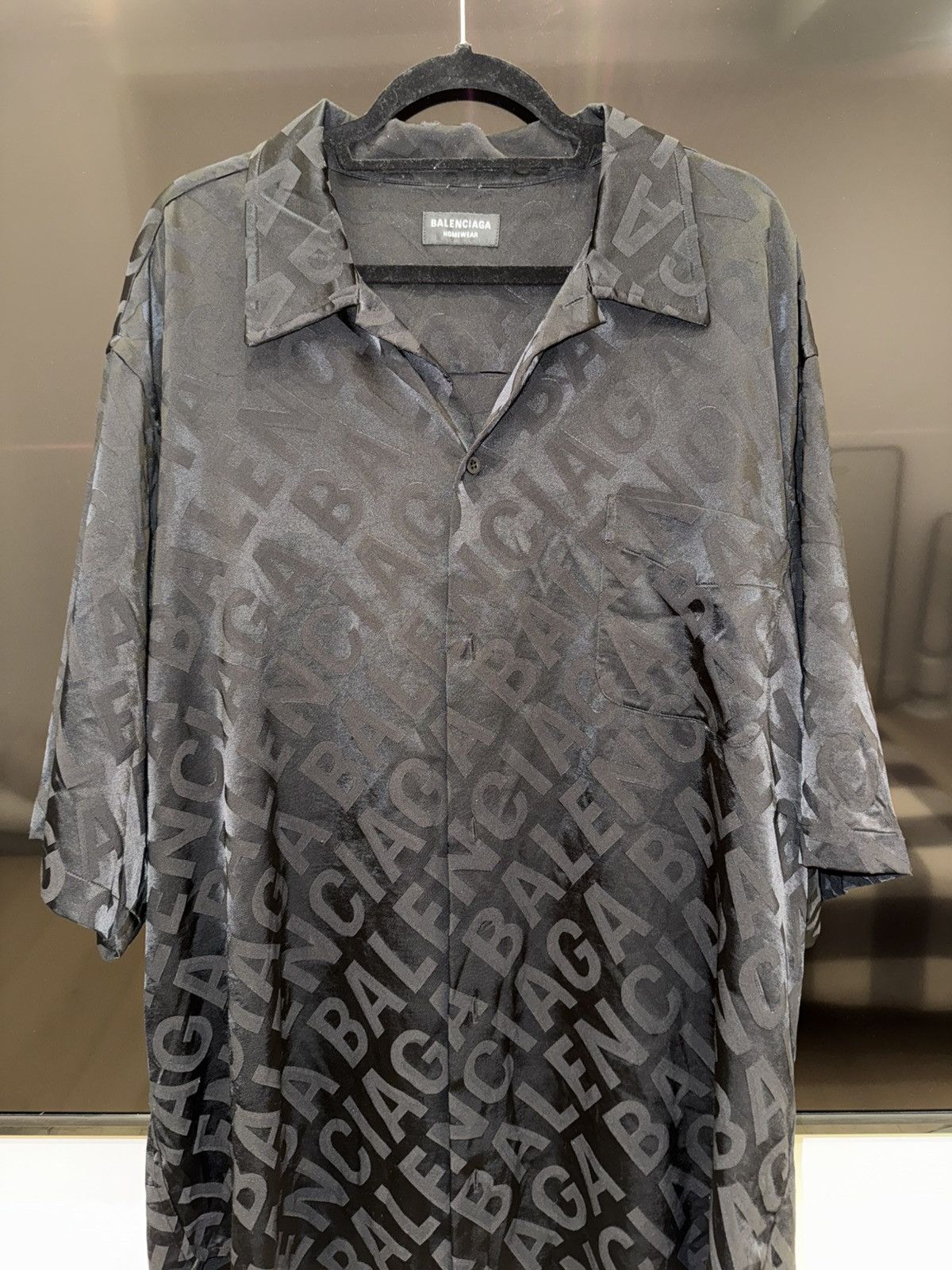 Balenciaga BALENCIAGA BLACK BUTTON UP Size US XL / EU 56 / 4 - 2 Thumbnail
