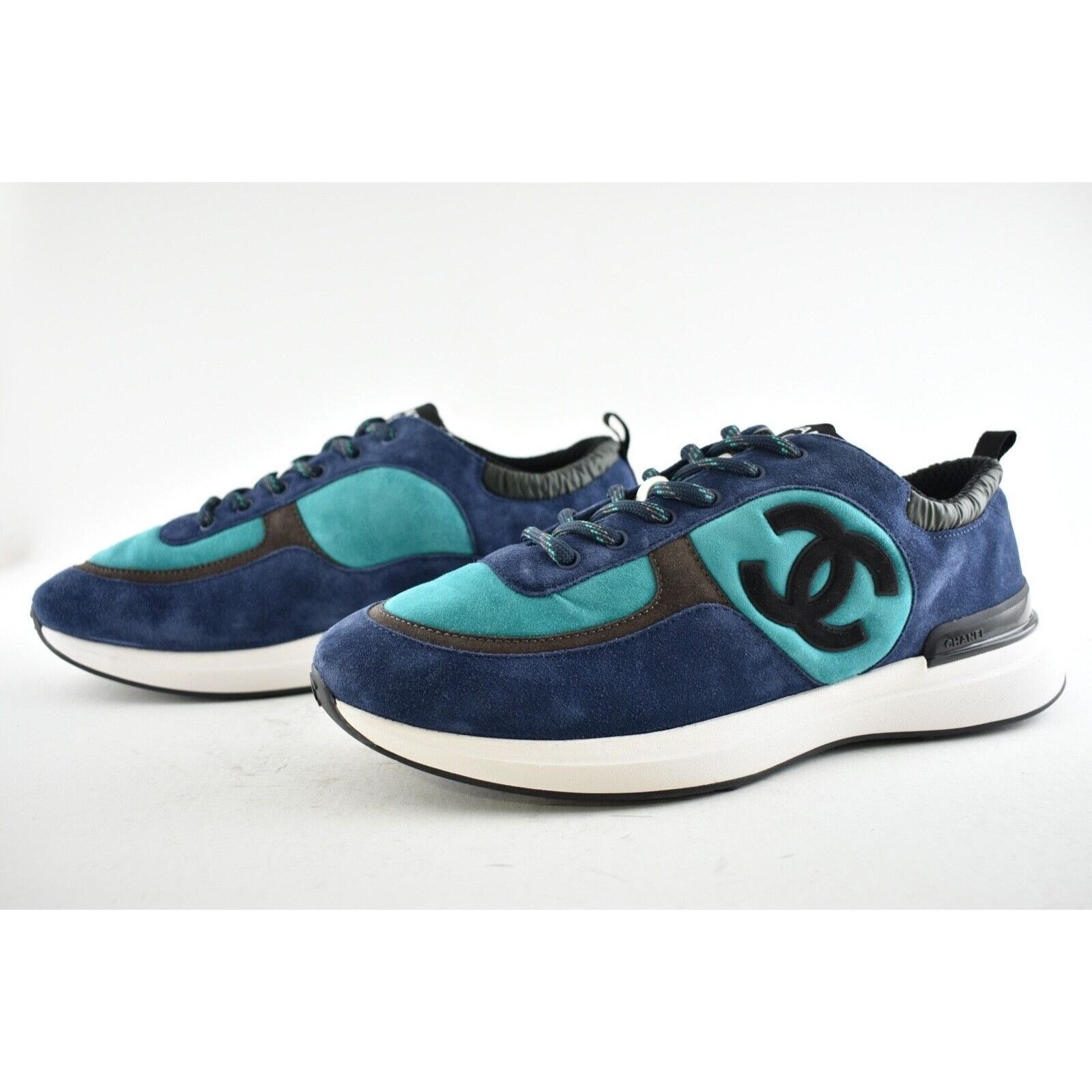 Chanel Chanel 21K Mens CC Logo Lace Low Top Trainer Sneaker 44 11 Size US 11 / EU 44 - 9 Thumbnail