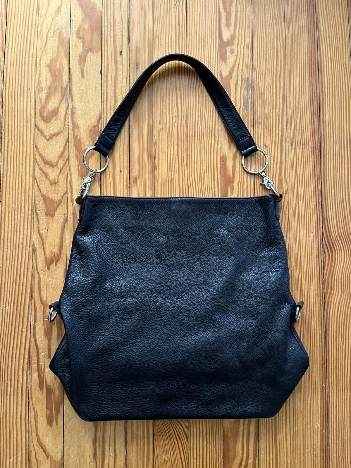 Yohji Yamamoto Yohji Yammamoto Limi Feu 2 Way Bucket Bag Black Leather Size ONE SIZE - 2 Thumbnail