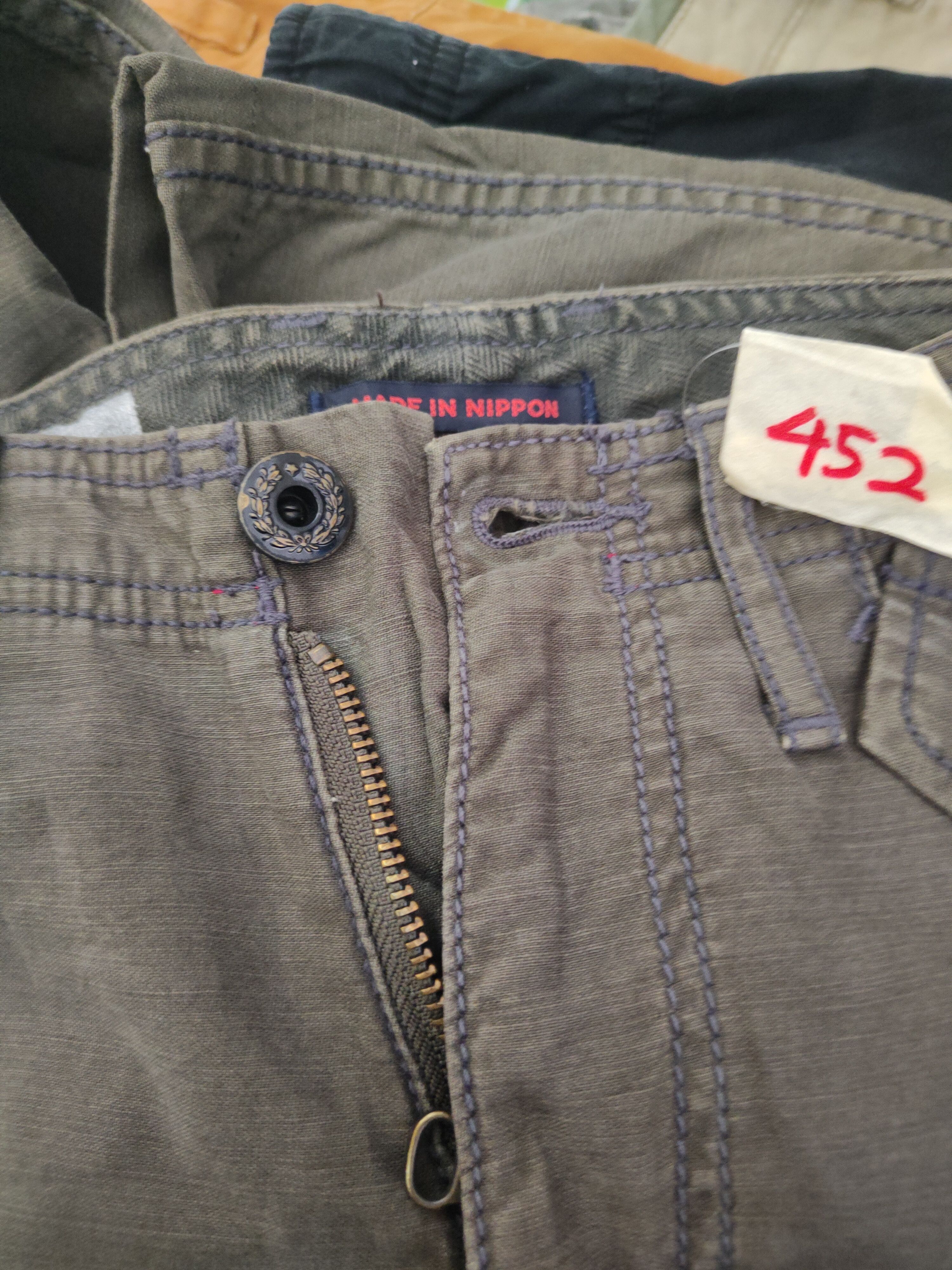 Surplus Research DL Surplus-Blue Way Olive Multipocket Cargo Pants #452 Size US 29 - 17 Thumbnail