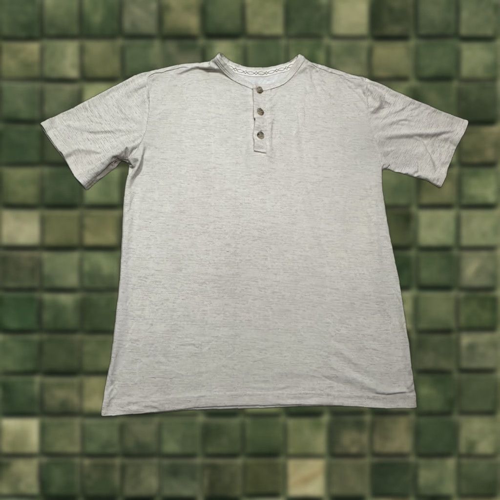 Frye Frye Henley T Shirt Mens Small Beige T-Shirt Mens Beige Regular Breathable Beach Classic Outdoor 2020s Size US M / EU 48-50 / 2 - 1 Thumbnail