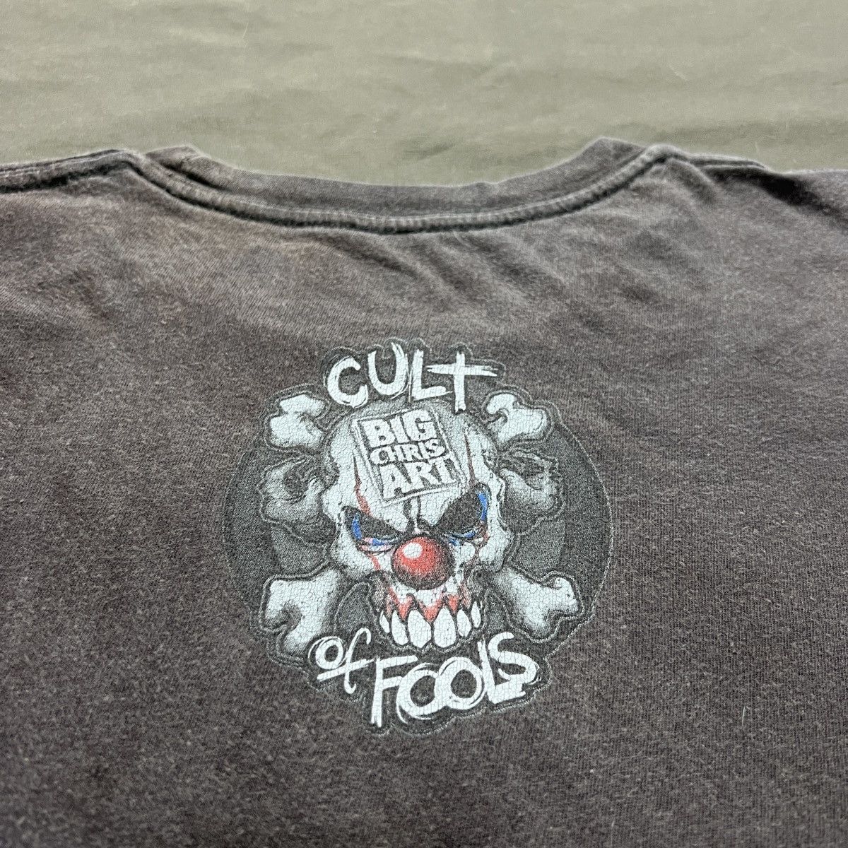 Expert Horror Big Chris Art Cult of Fools Killer Clown Tee Faded Thrashed Size US M / EU 48-50 / 2 - 6 Thumbnail