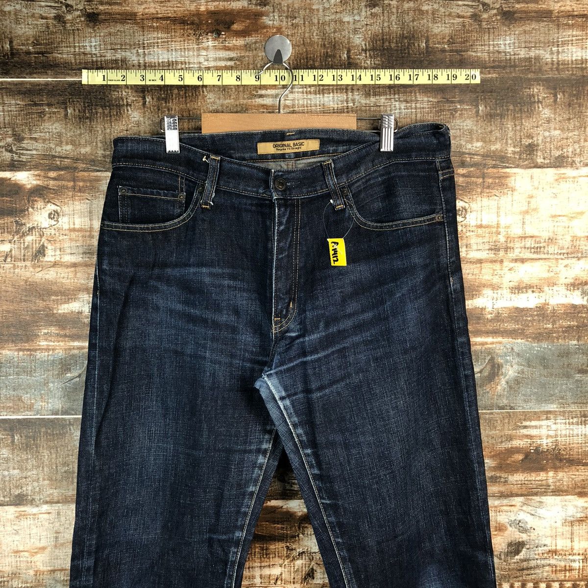 Japanese Brand Uniqlo Blue vintage Denim Pants #A1412 Size US 34 / EU 50 - 4 Thumbnail