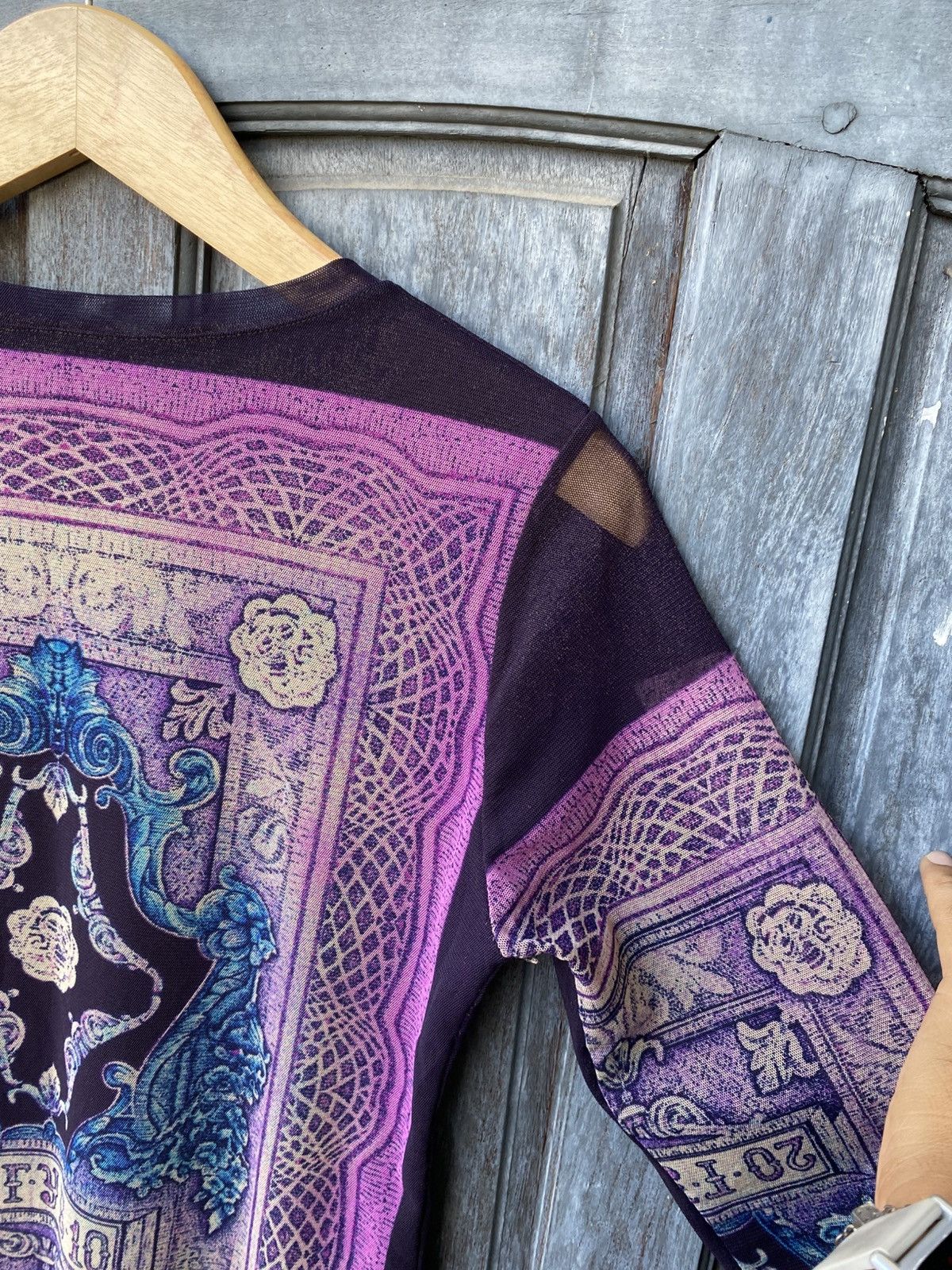 Vintage Vintage Bohemian Print Sheer Mesh Long Sleeve Top Japanese Size M / US 6-8 / IT 42-44 - 11 Thumbnail