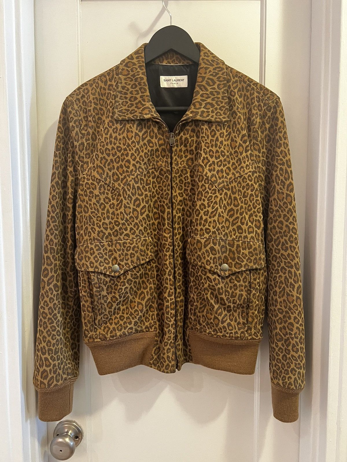 Saint Laurent Paris Rare AW13 Trapunto Biker Jacket Sz 48 | Grailed