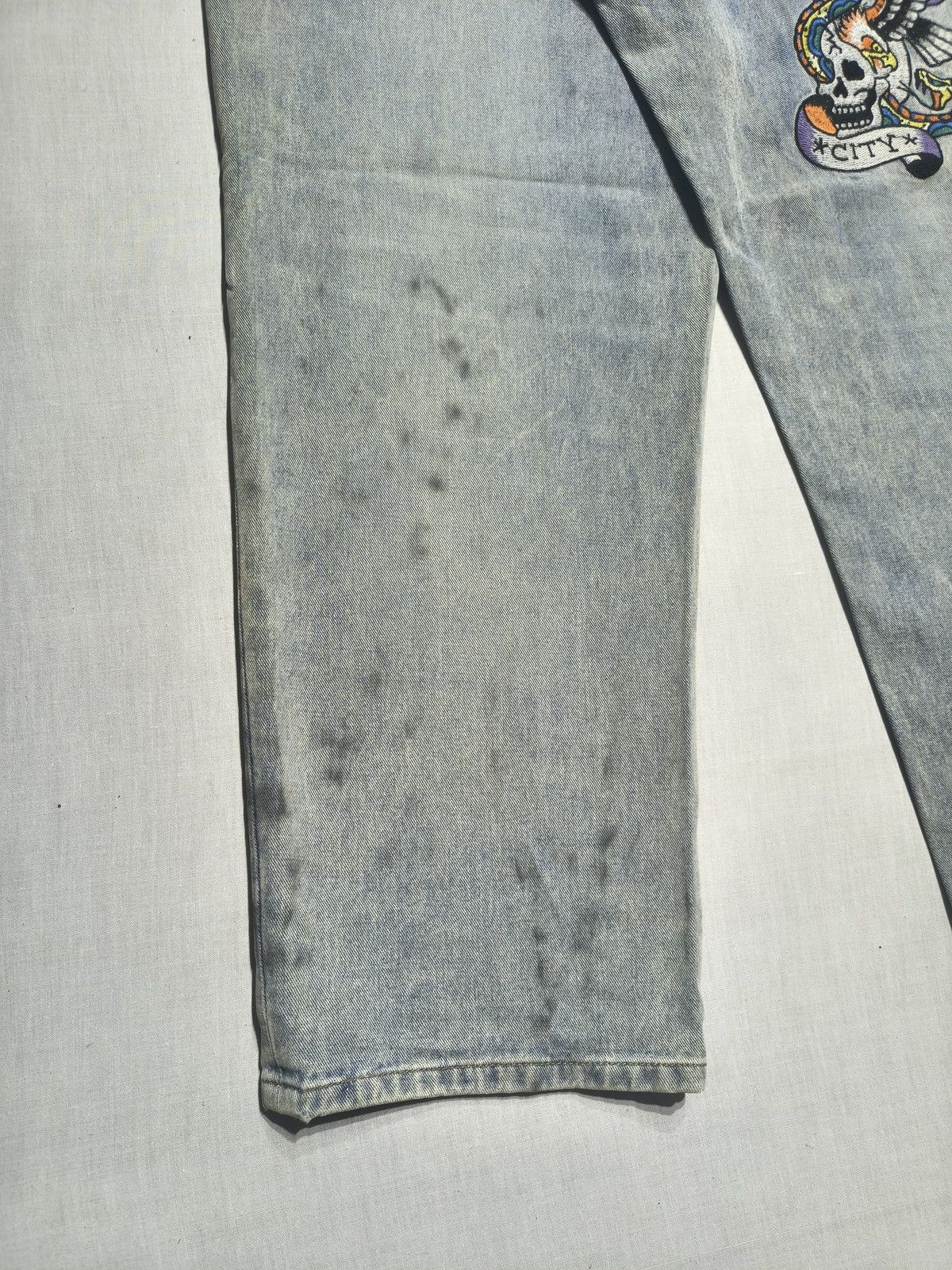 Ed Hardy DISTRESSED NEW YORK CITY ED HARDY JEANS🗽(041) Size US 32 / EU 48 - 7 Thumbnail