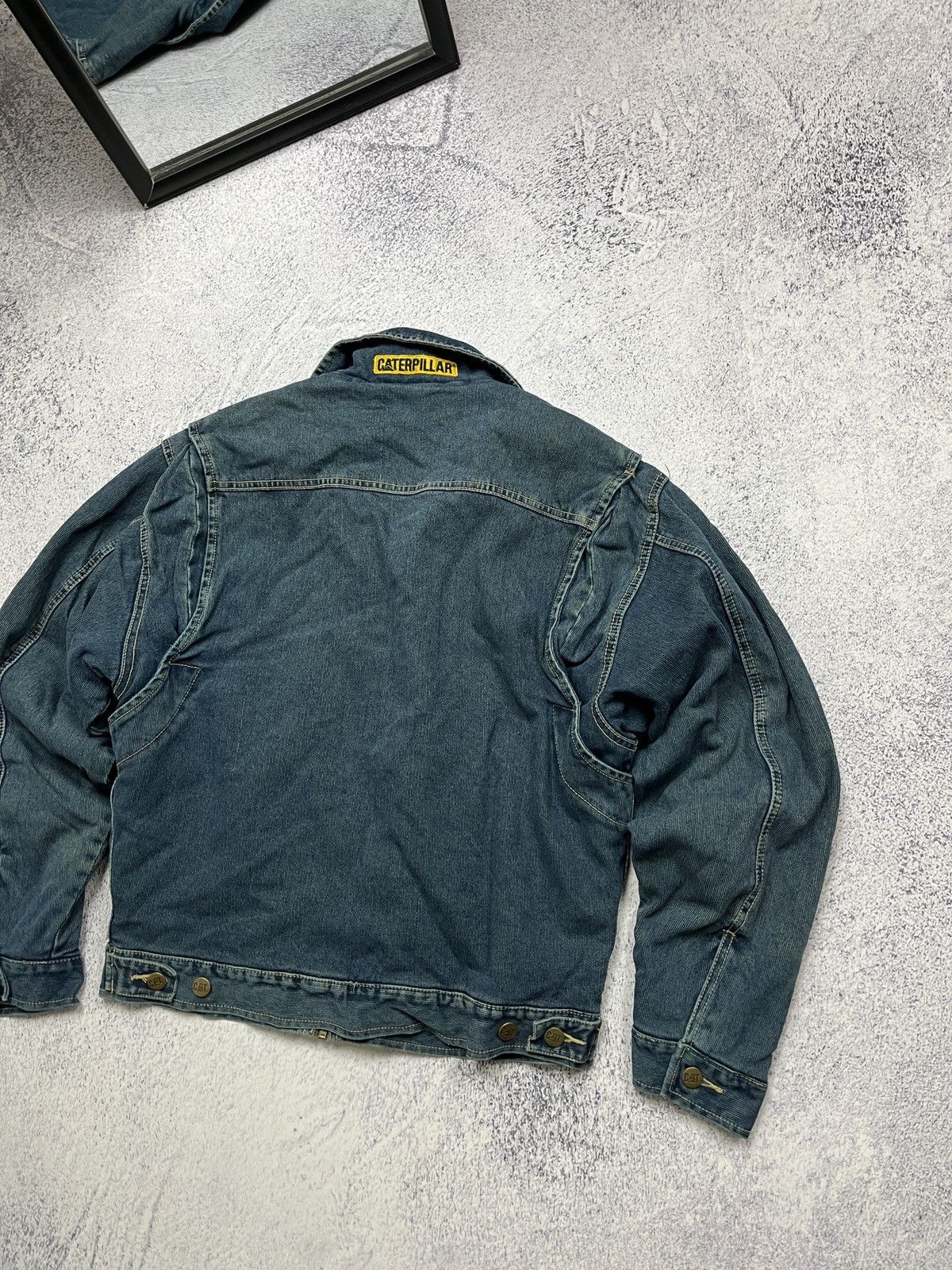 Caterpillar Vintage 90’s Cat Active Plaid Work Jacket Denim Caterpillar Size US S / EU 44-46 / 1 - 13 Thumbnail
