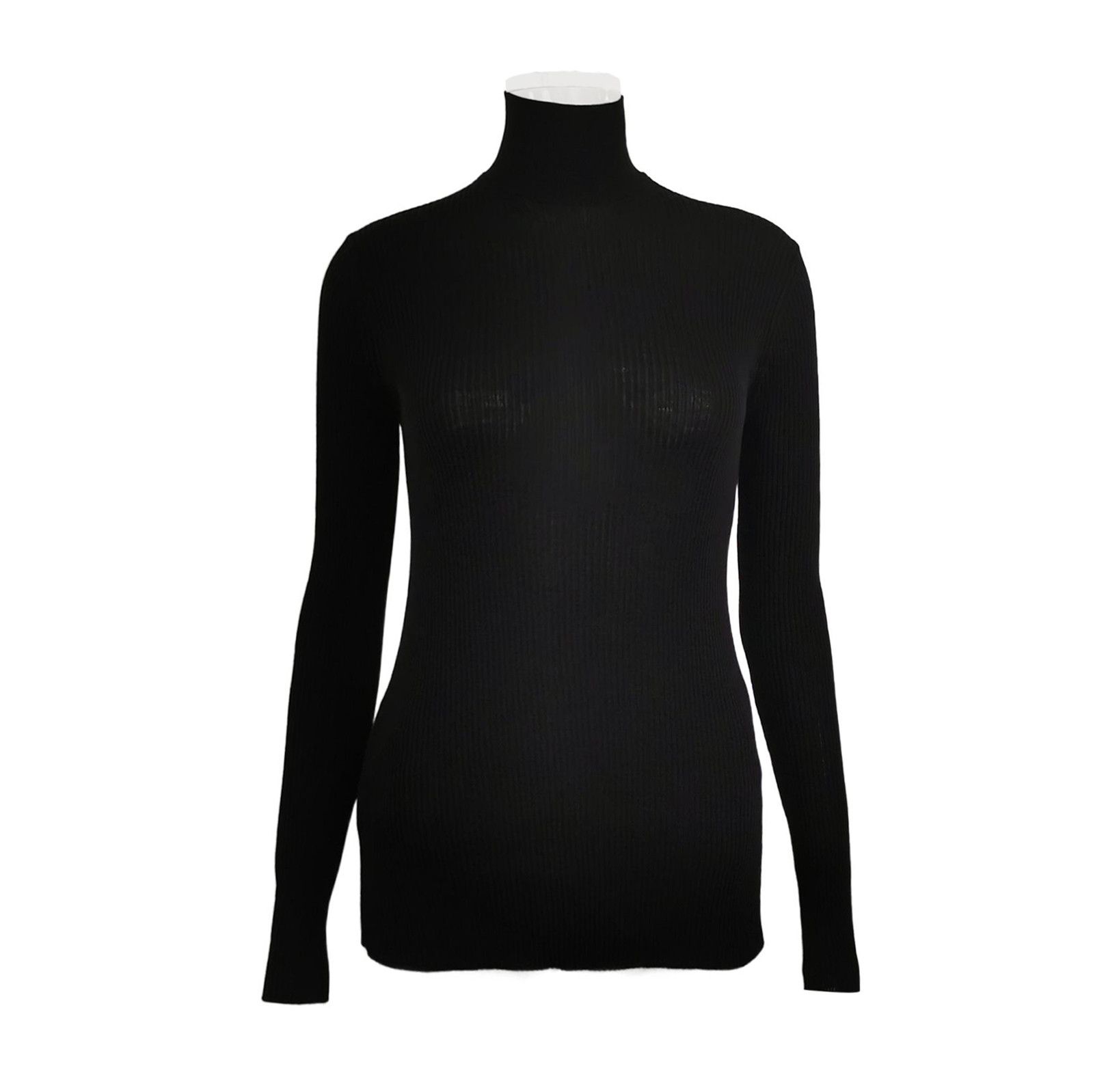 Prada Prada Black Wool Turtleneck Long Sleeve Sweater 0089 Size S / US 4 / IT 40 - 1 Thumbnail