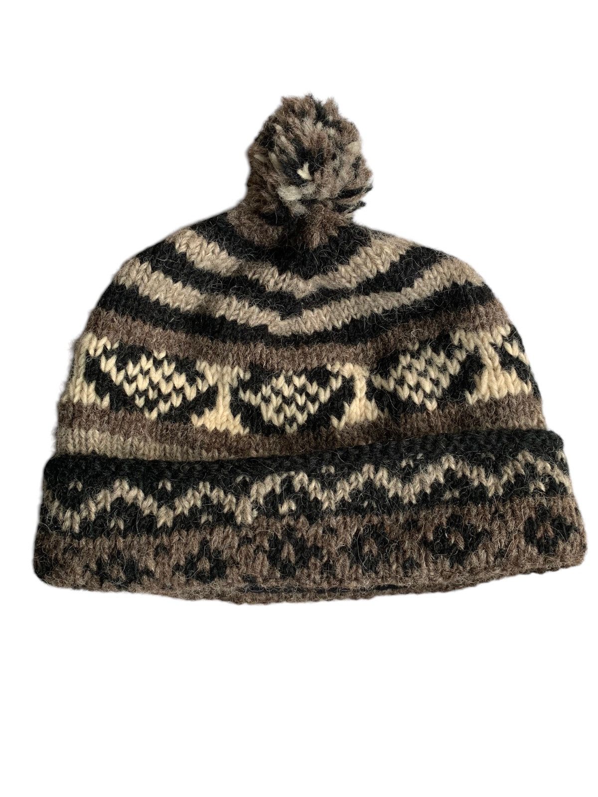 Japanese Brand × Kapital × Vintage Knitted Crochet Wool Rare Design Winter Sessions Beanie Hats Size ONE SIZE - 8 Thumbnail